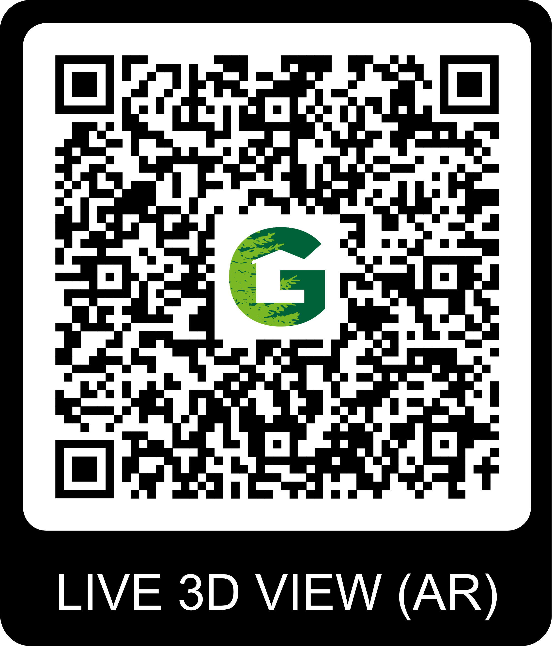 QR Code pour visite virtuelle du chalet Gardenas