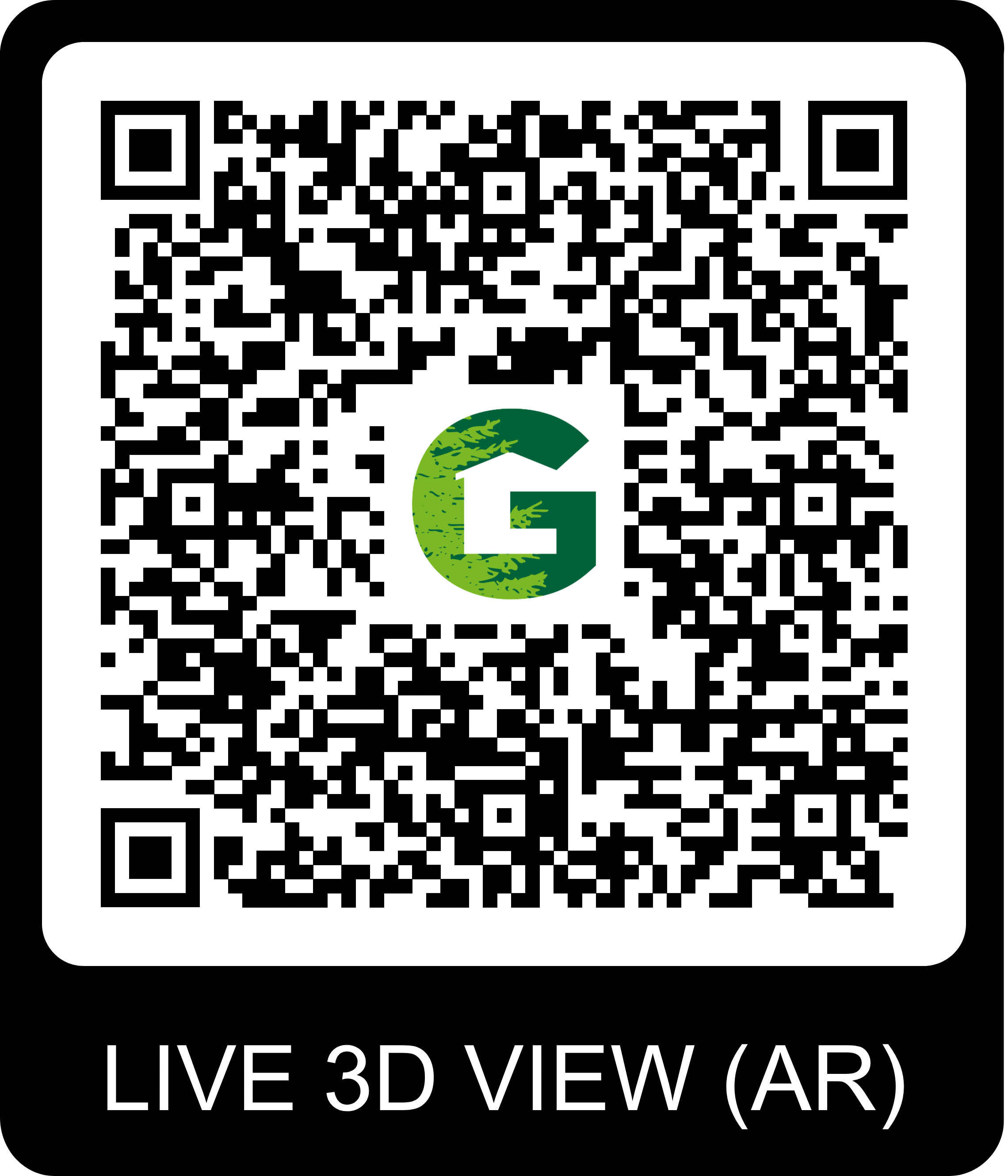 QR Code pour visite virtuelle du chalet Gardenas