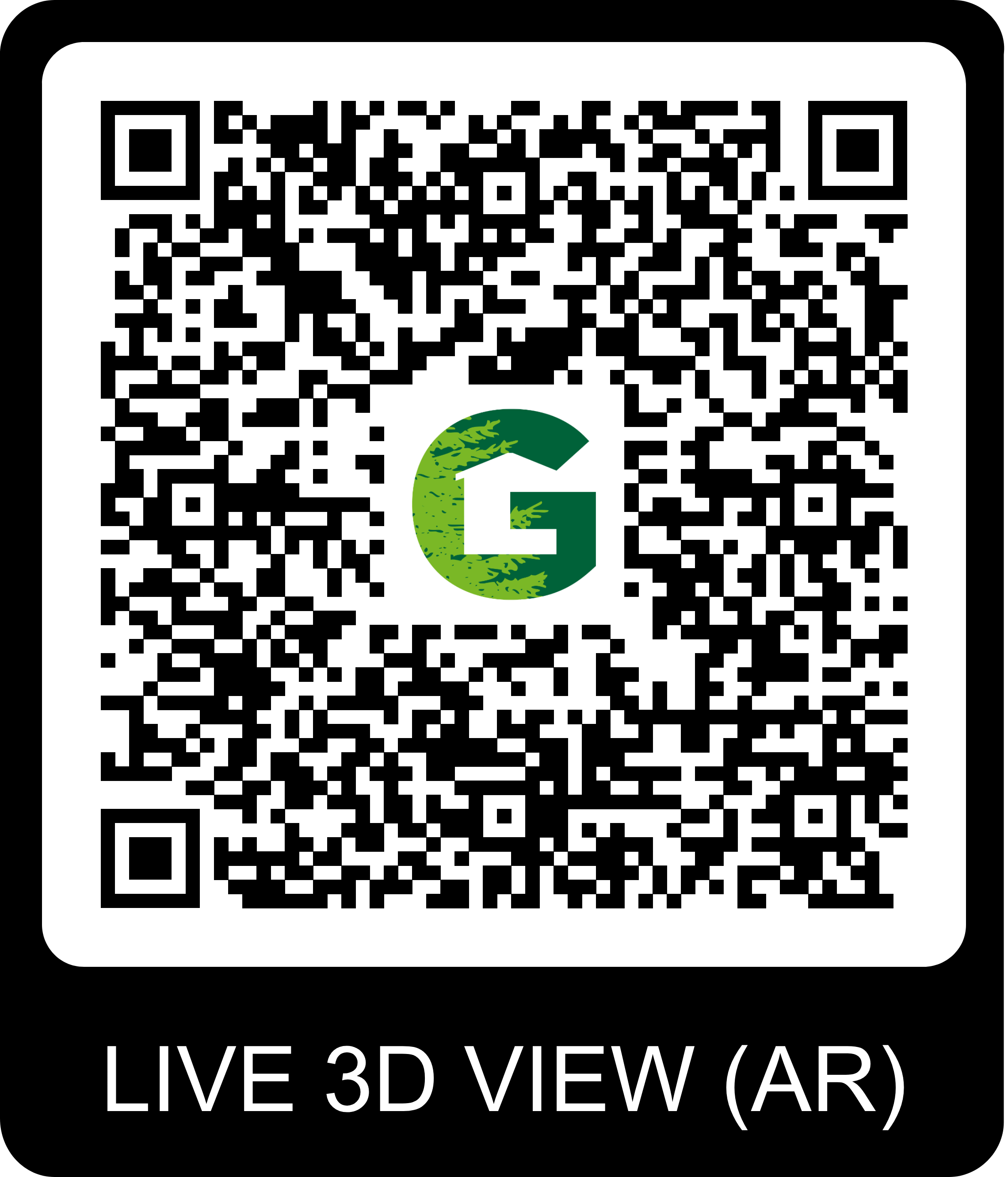 QR Code pour visite virtuelle du chalet Gardenas