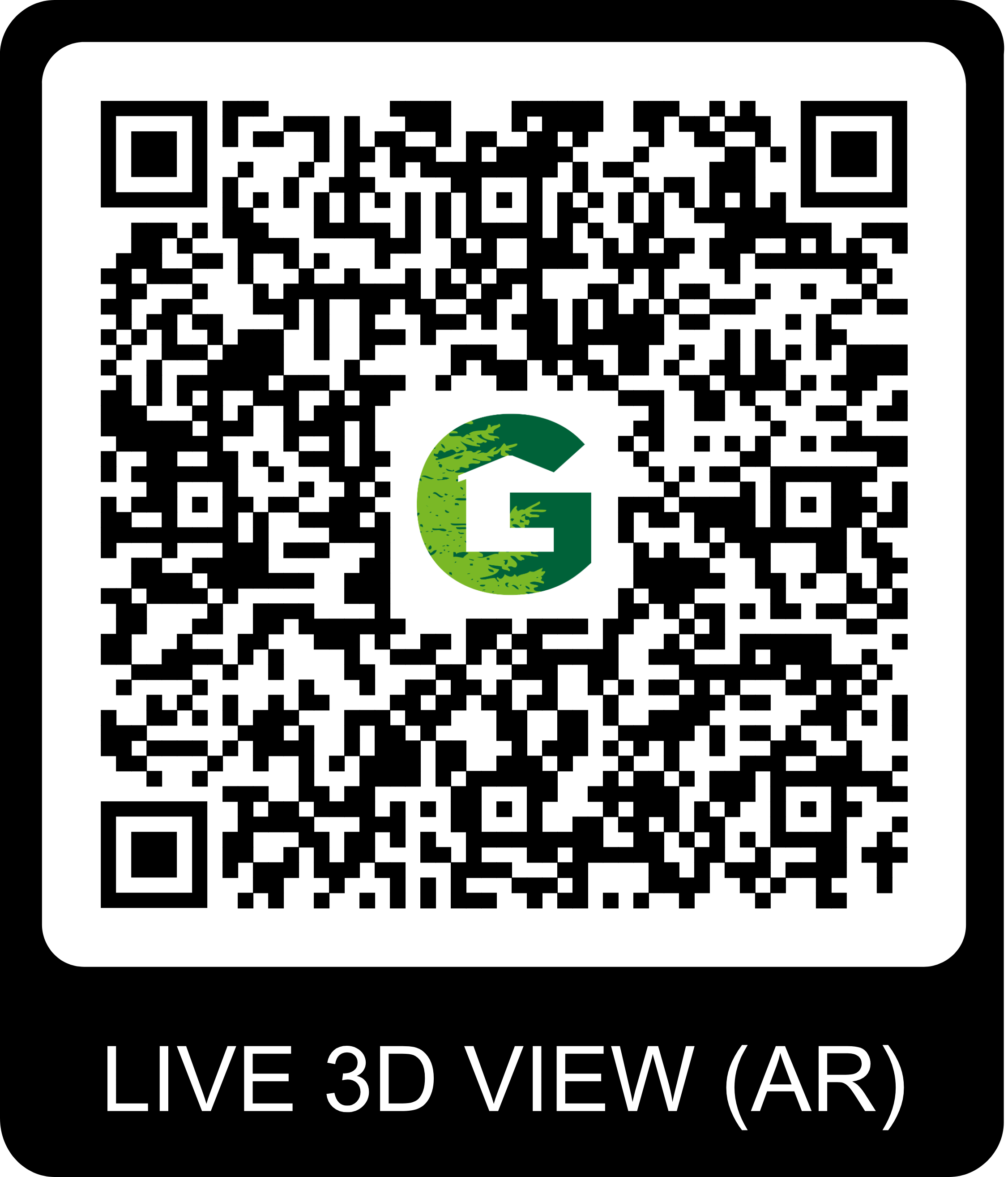 QR Code pour visite virtuelle du chalet Gardenas