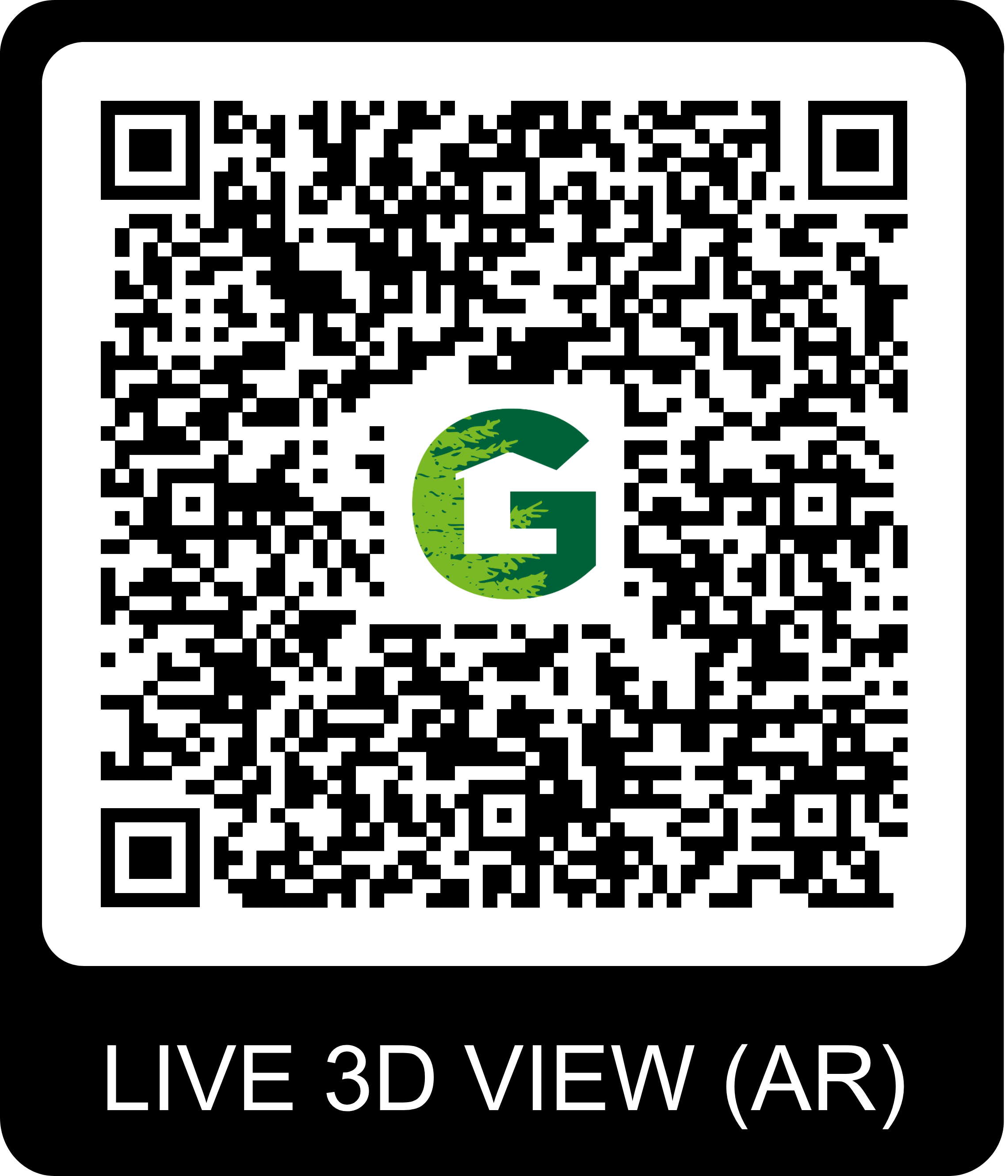 QR Code pour visite virtuelle du chalet Gardenas