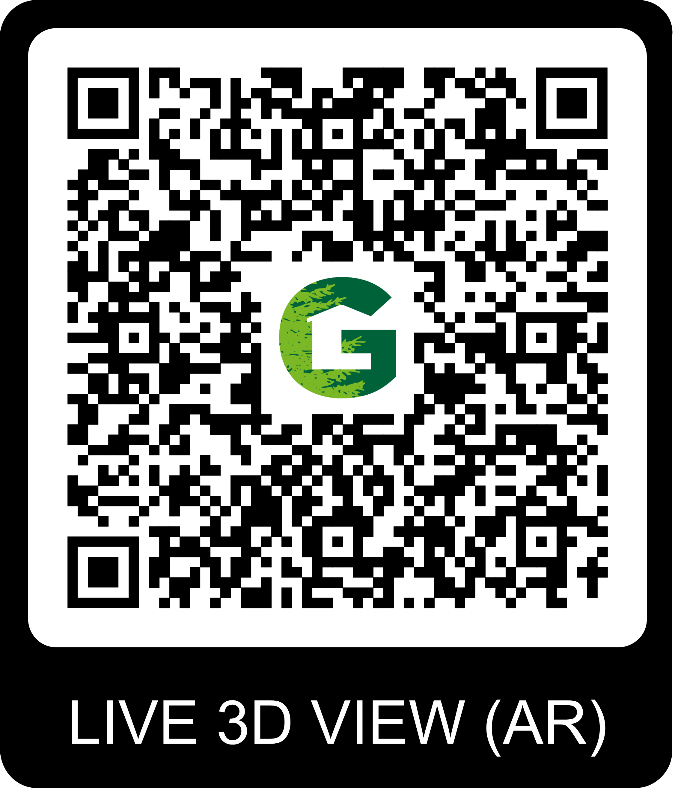 QR Code pour visite virtuelle du chalet Gardenas