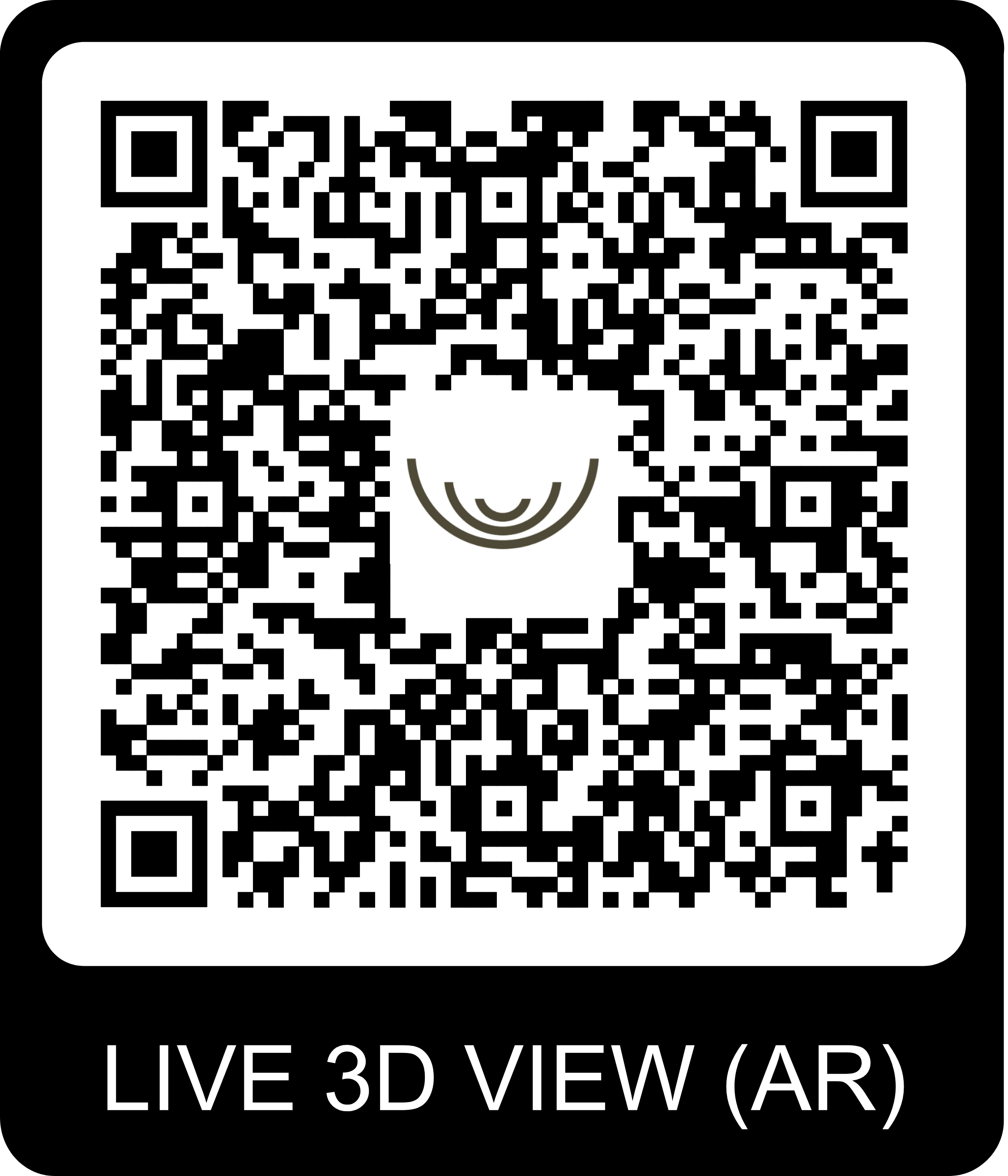 QR Code pour visite virtuelle du chalet Gardenas
