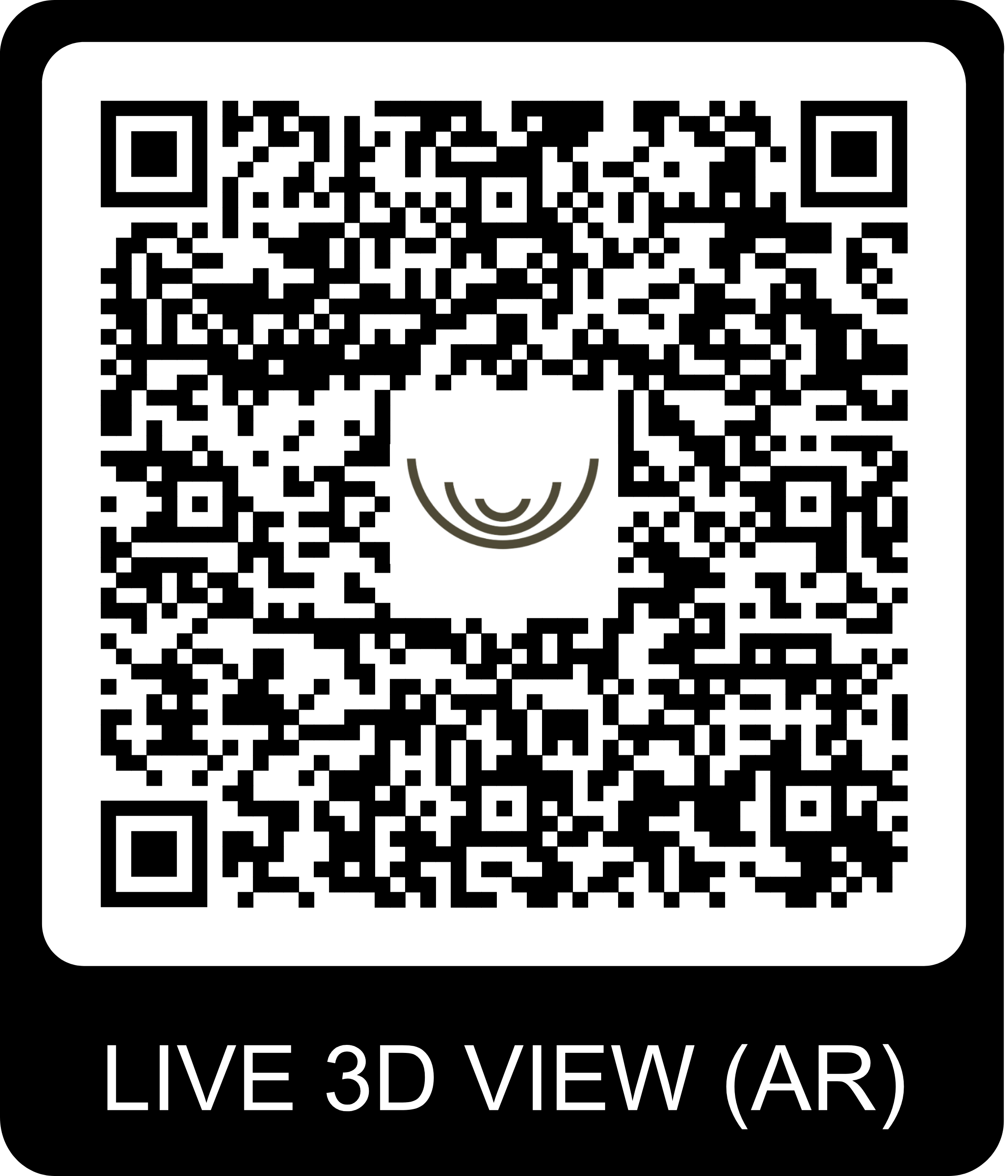 QR Code pour visite virtuelle du chalet Gardenas