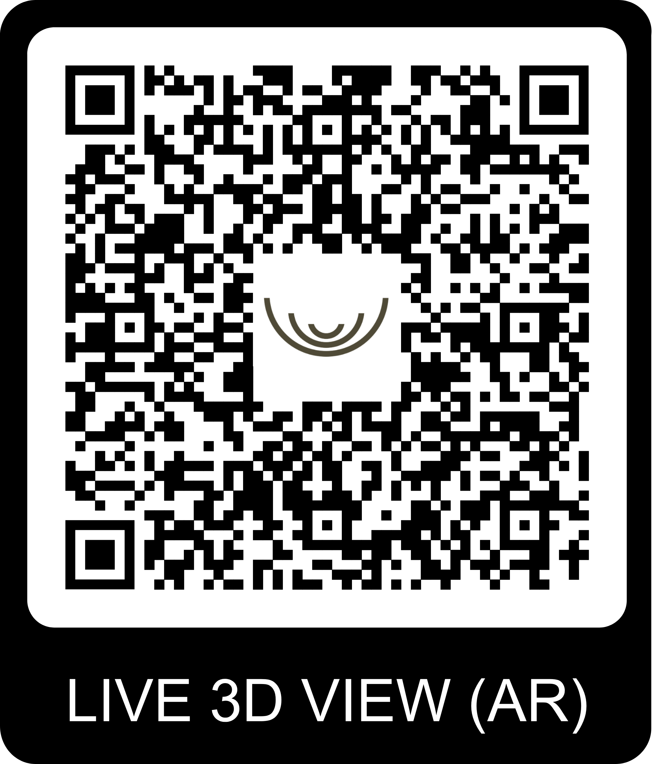 QR Code pour visite virtuelle du chalet Gardenas