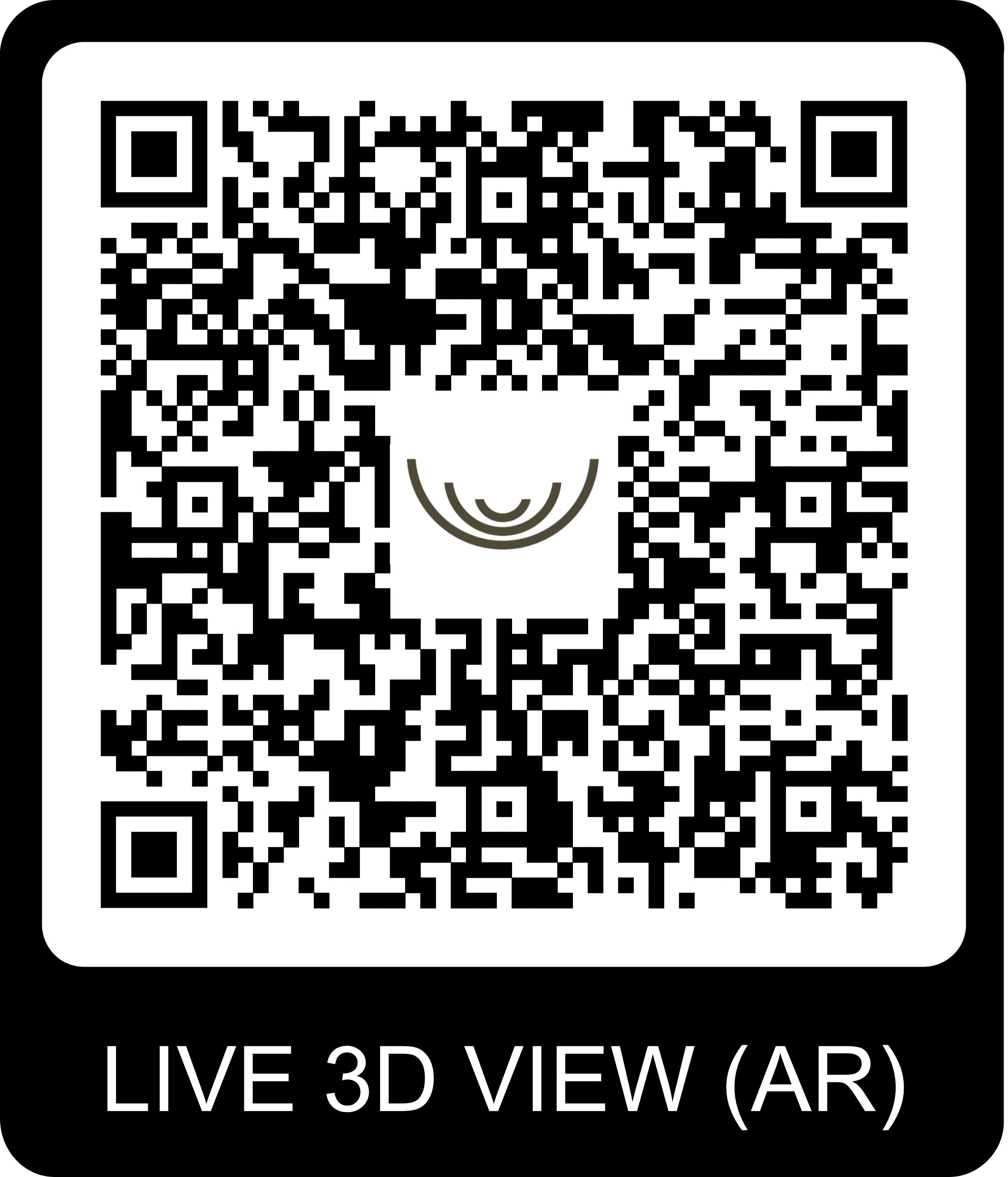 QR Code pour visite virtuelle du chalet Gardenas