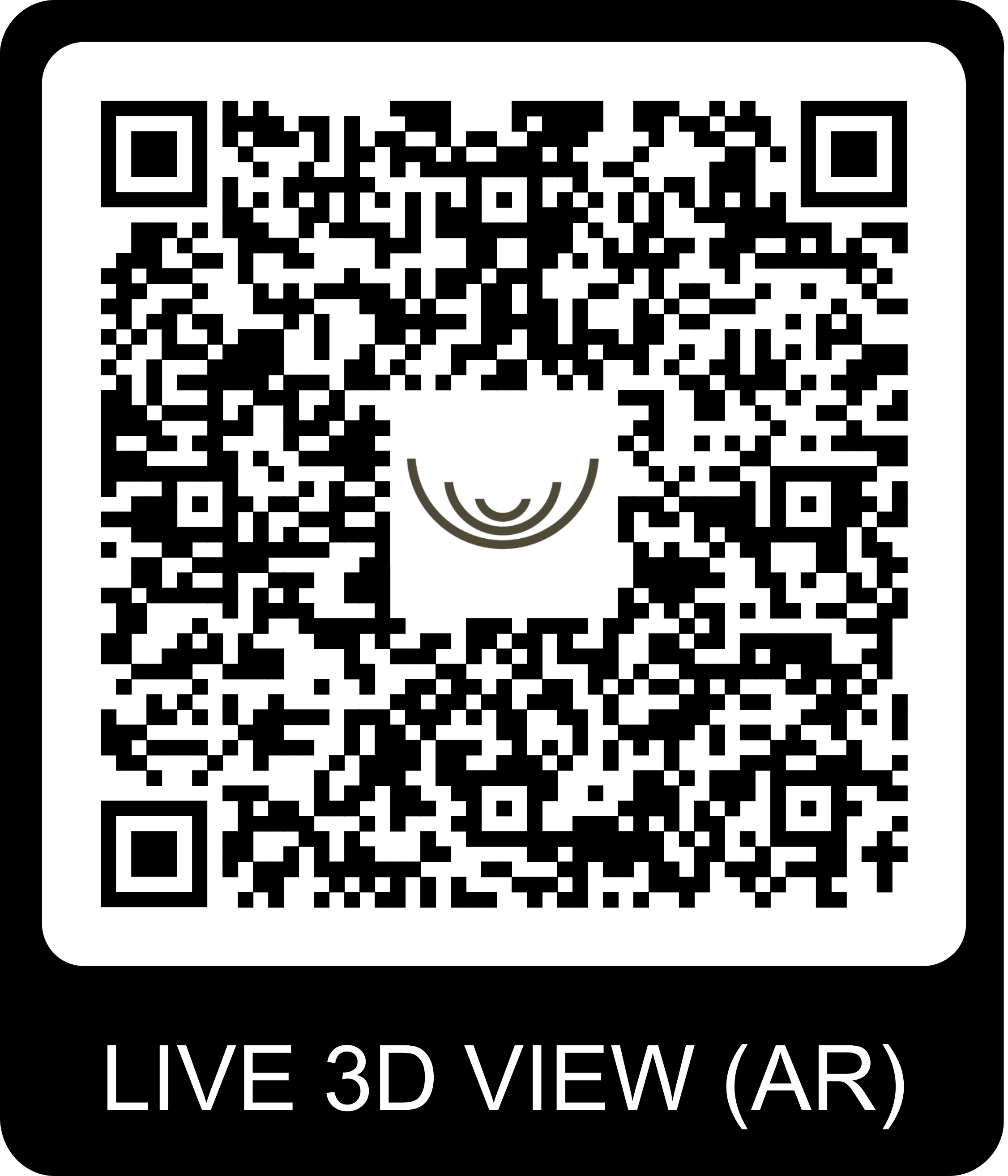QR Code pour visite virtuelle du chalet Gardenas