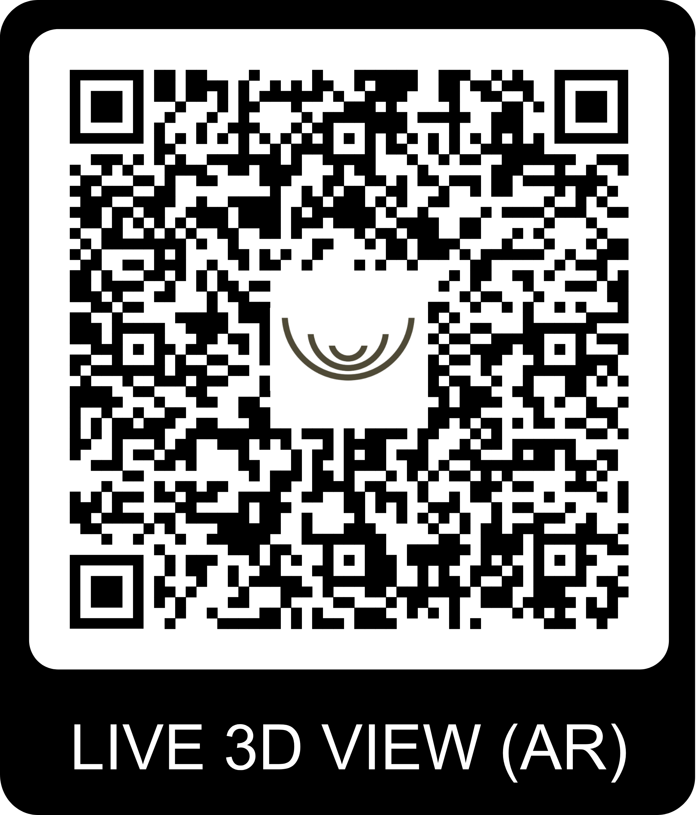 QR Code pour visite virtuelle du chalet Gardenas