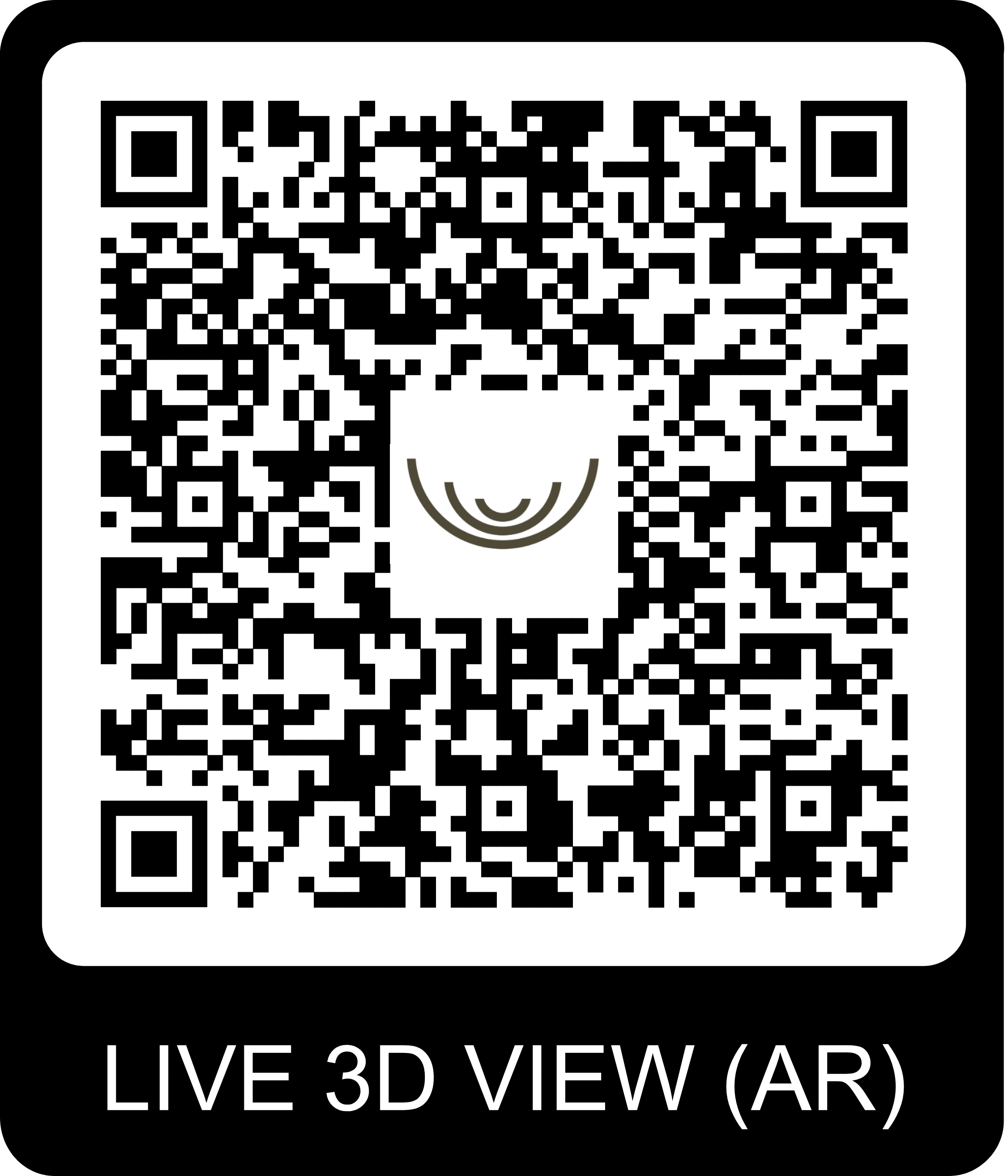 QR Code pour visite virtuelle du chalet Gardenas
