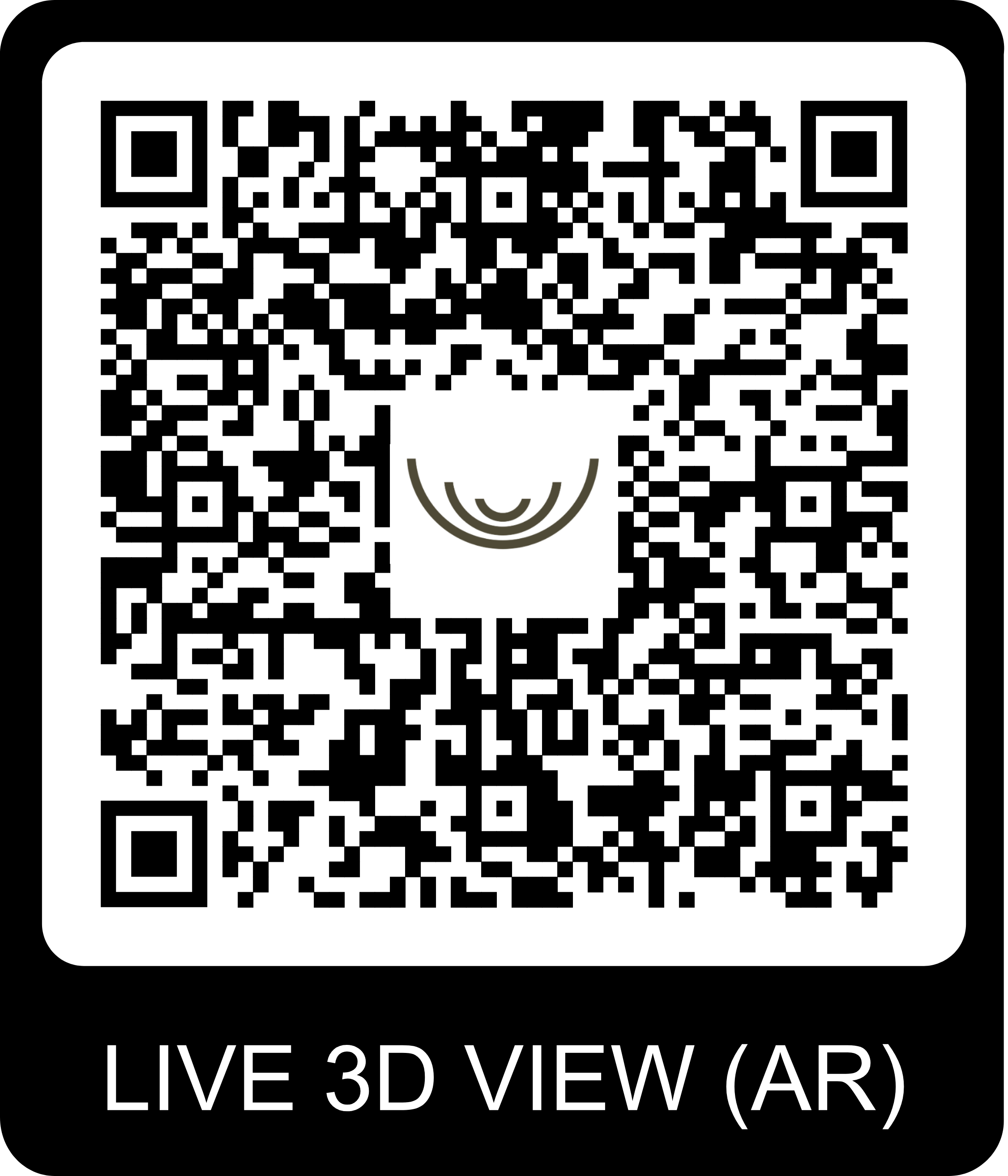 QR Code pour visite virtuelle du chalet Gardenas