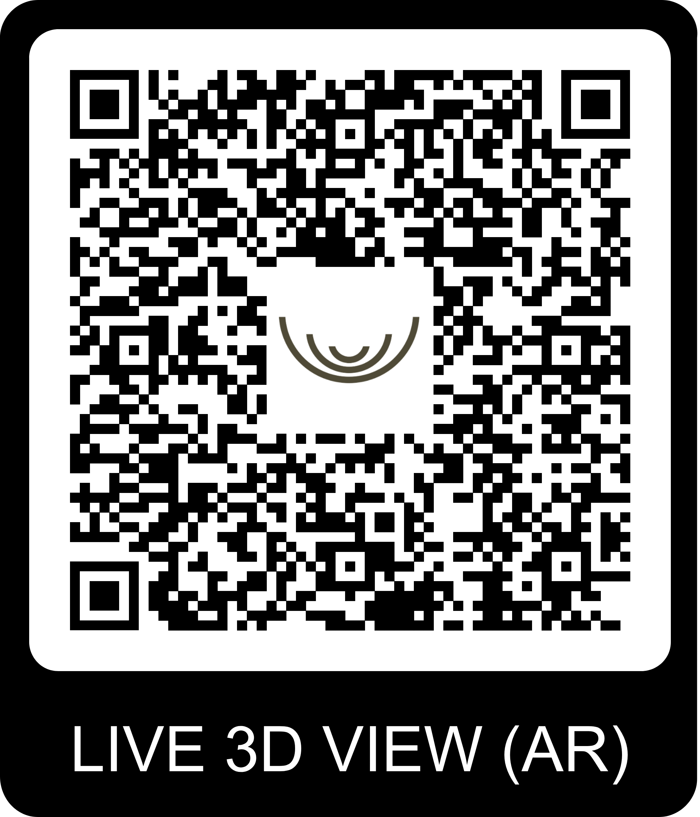 QR Code pour visite virtuelle du chalet Gardenas