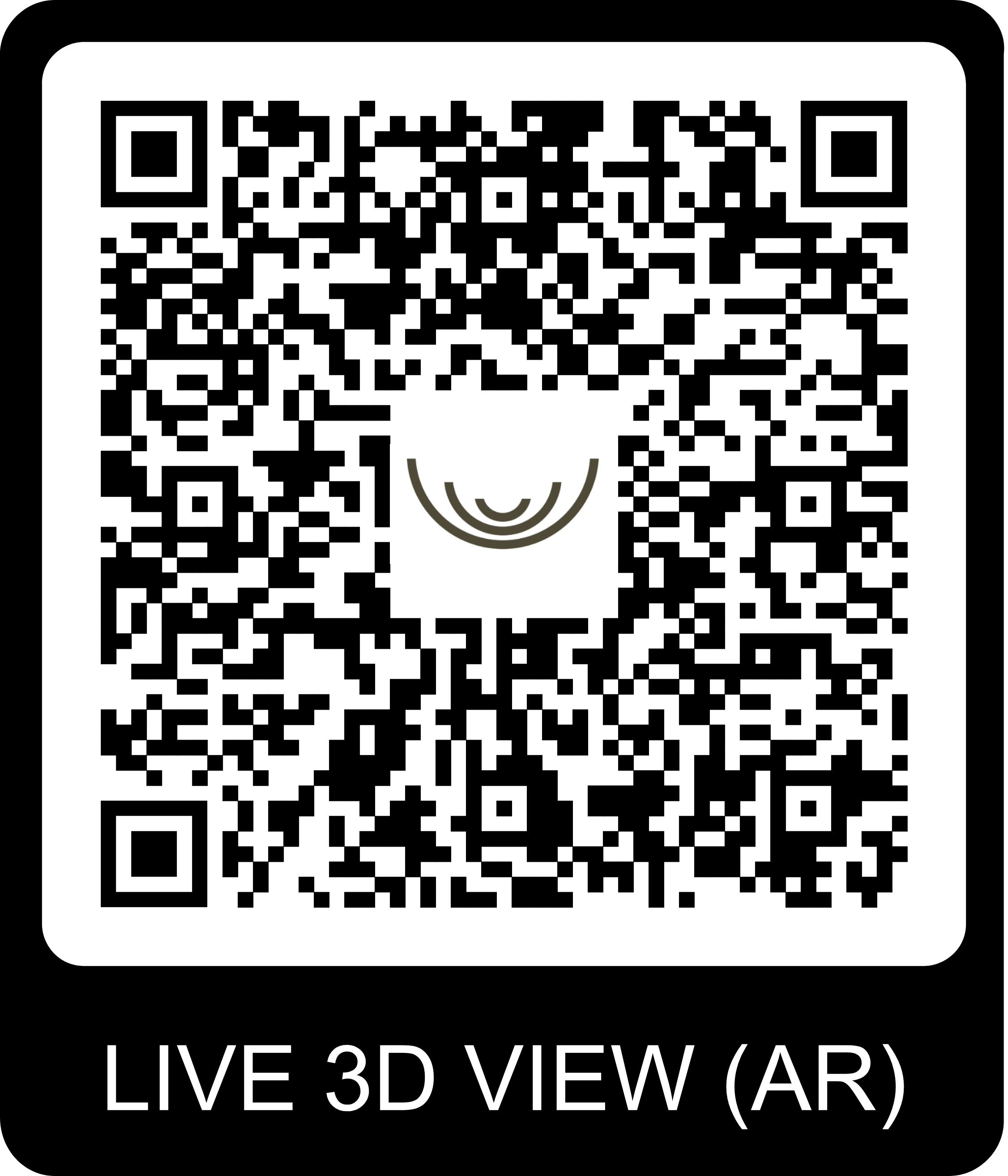 QR Code pour visite virtuelle du chalet Gardenas