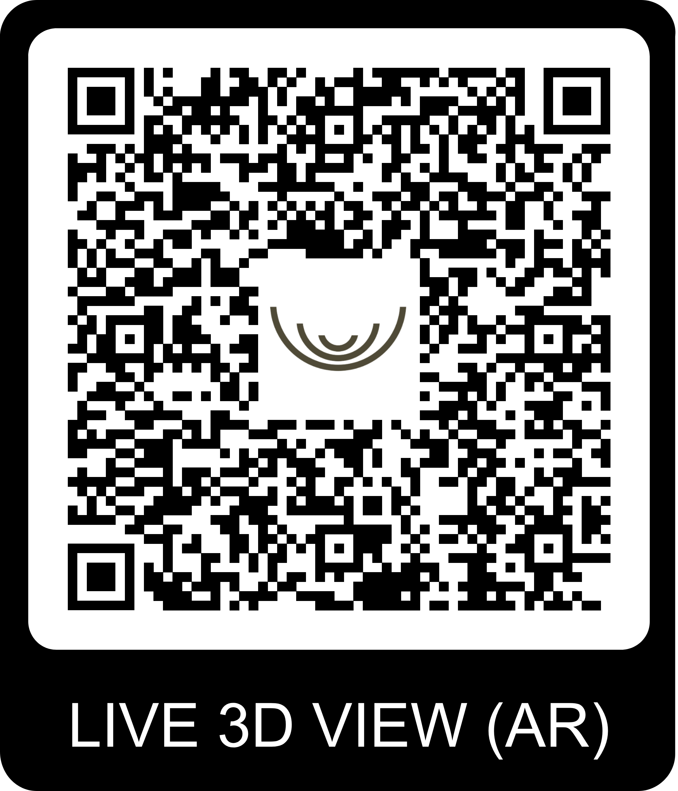 QR Code pour visite virtuelle du chalet Gardenas