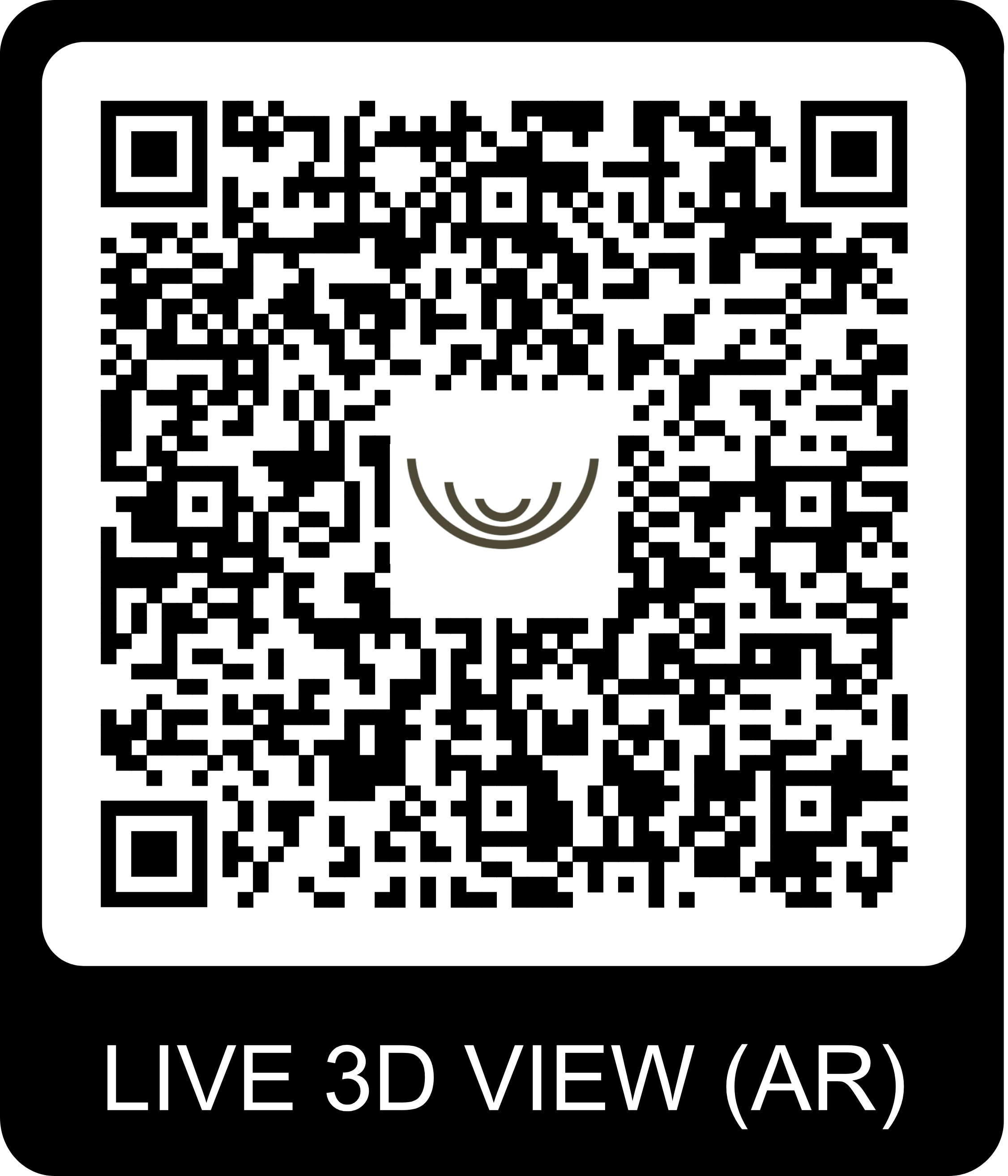 QR Code pour visite virtuelle du chalet Gardenas