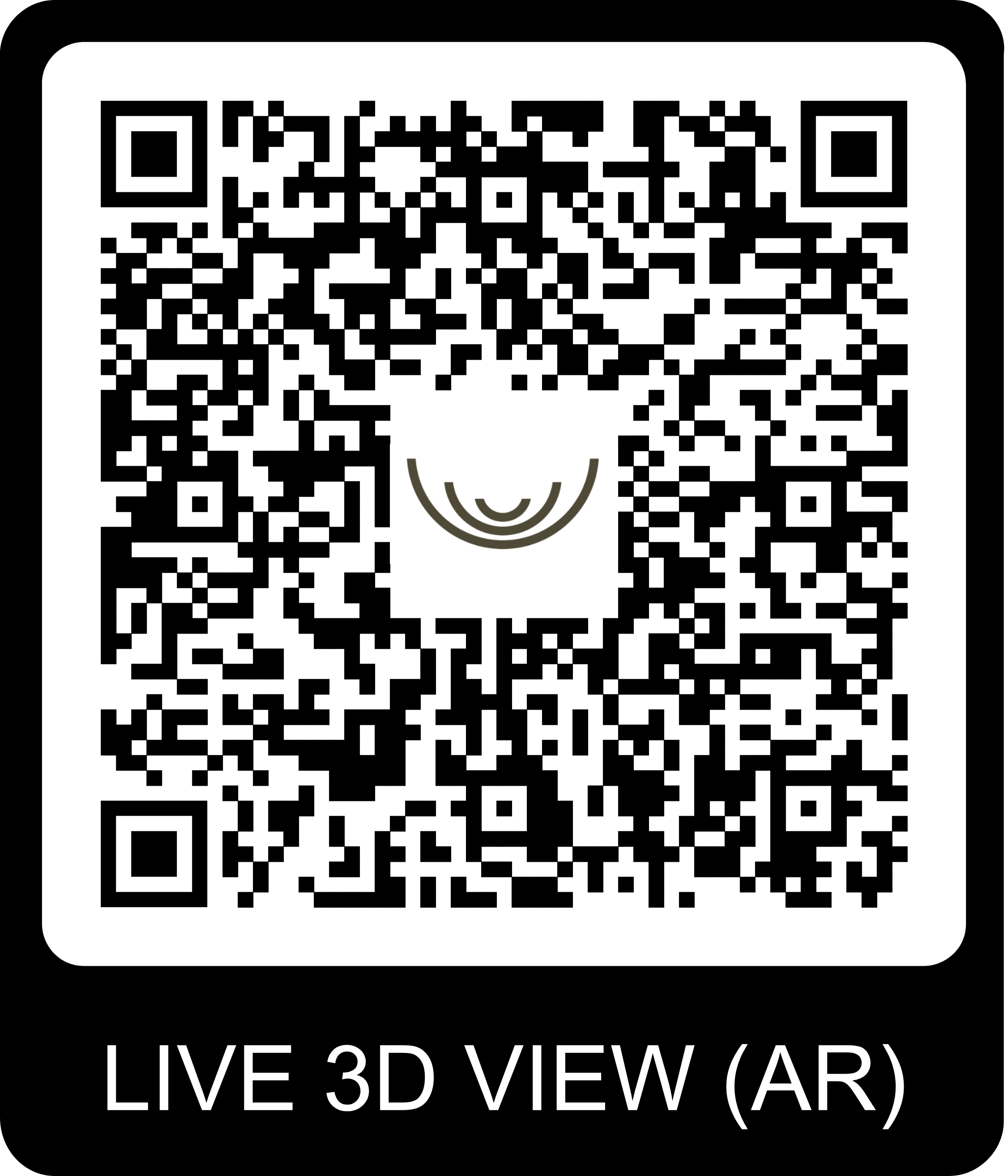 QR Code pour visite virtuelle du chalet Gardenas