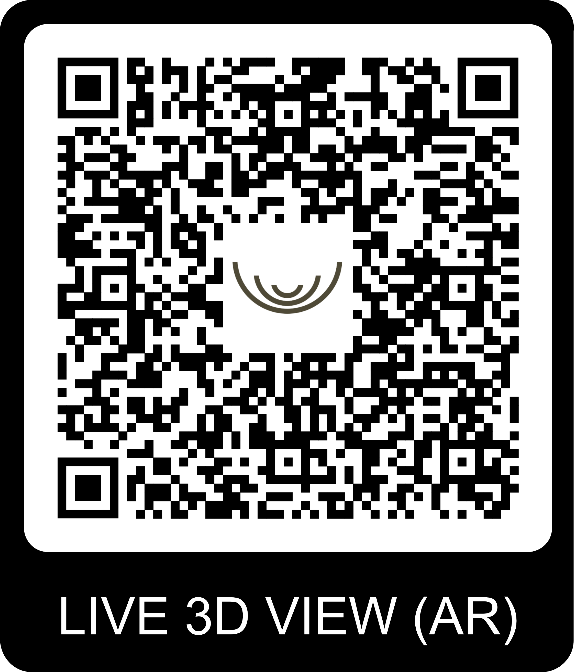QR Code pour visite virtuelle du chalet Gardenas