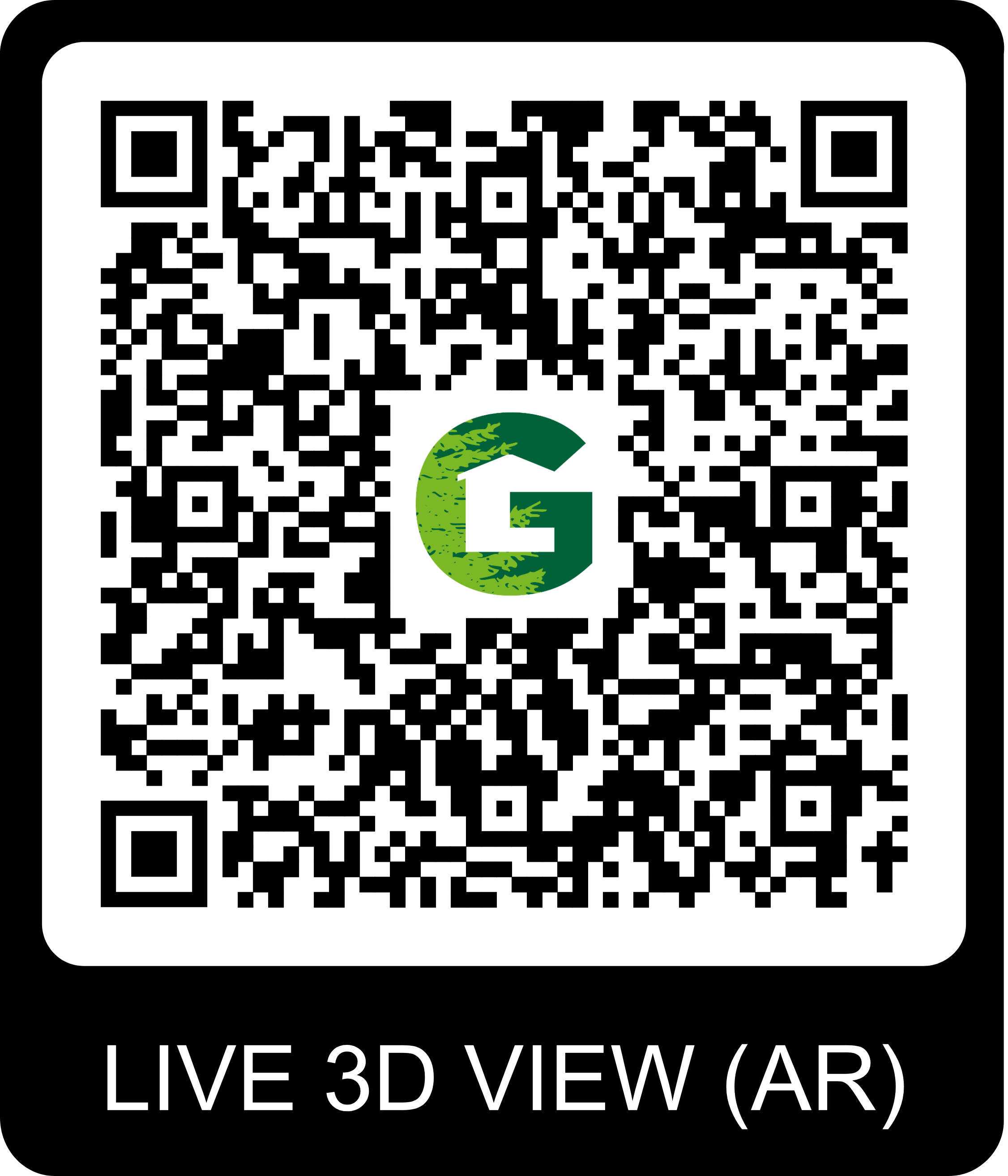 QR Code pour visite virtuelle du chalet Gardenas