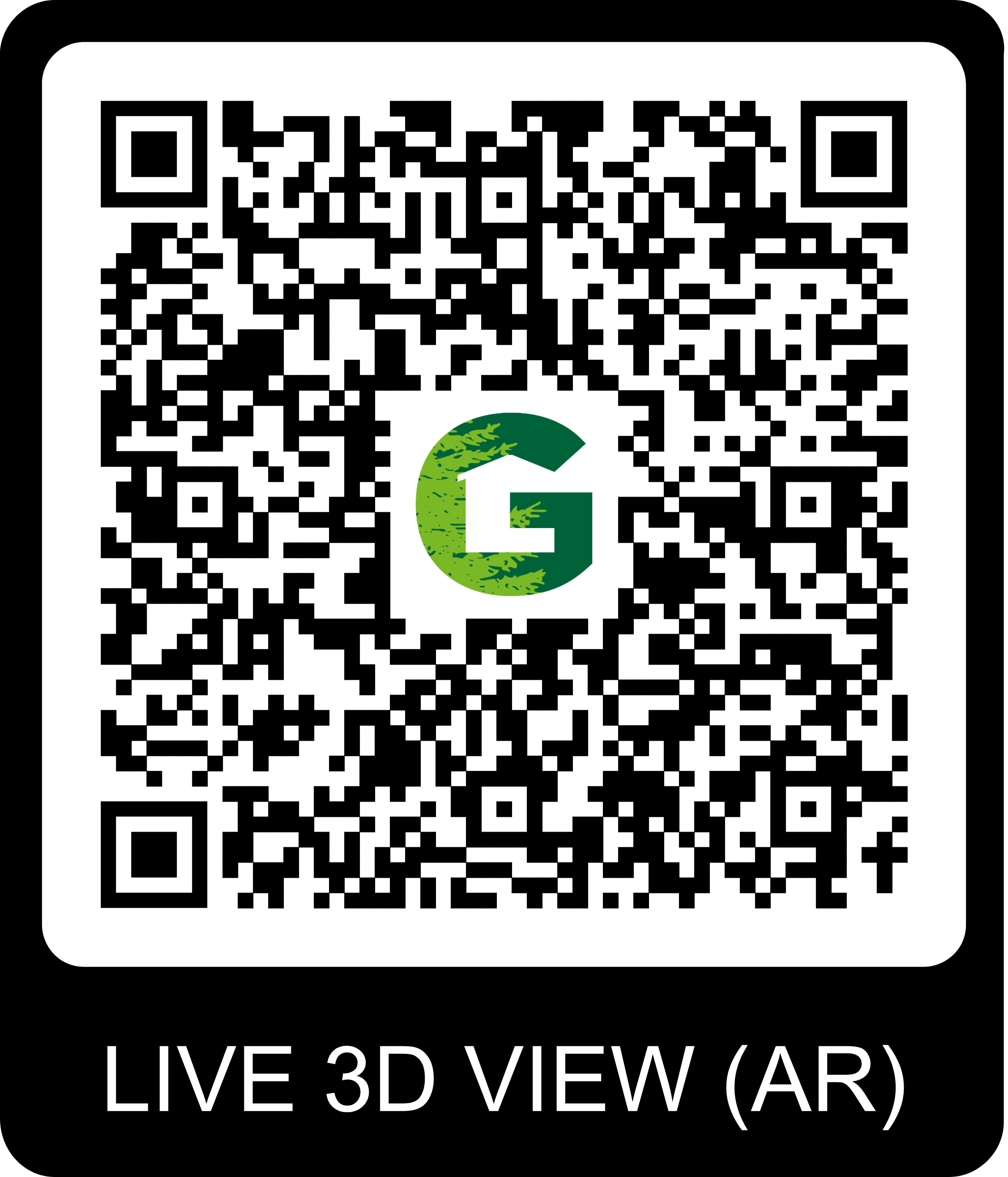 QR Code pour visite virtuelle du chalet Gardenas