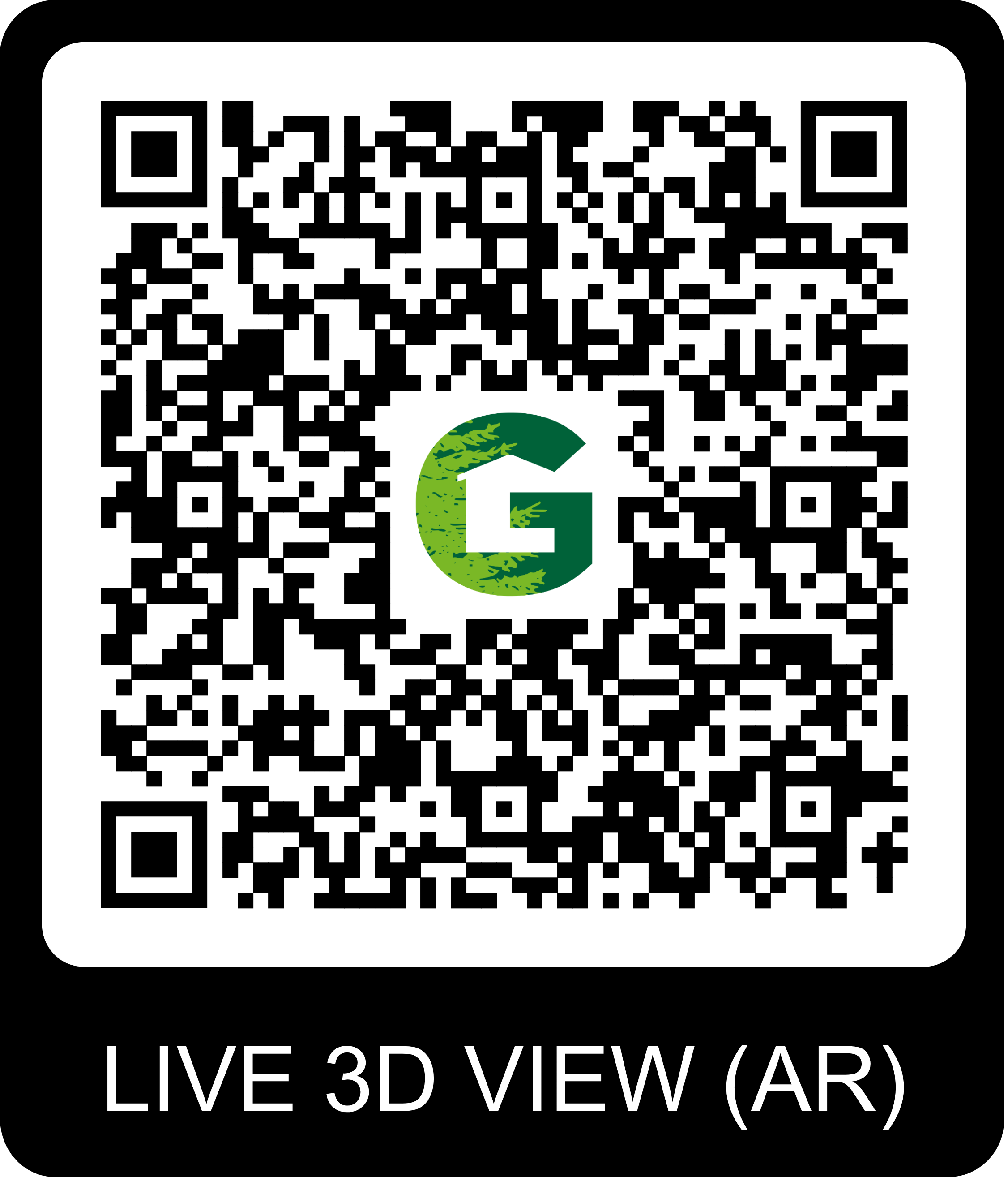 QR Code pour visite virtuelle du chalet Gardenas