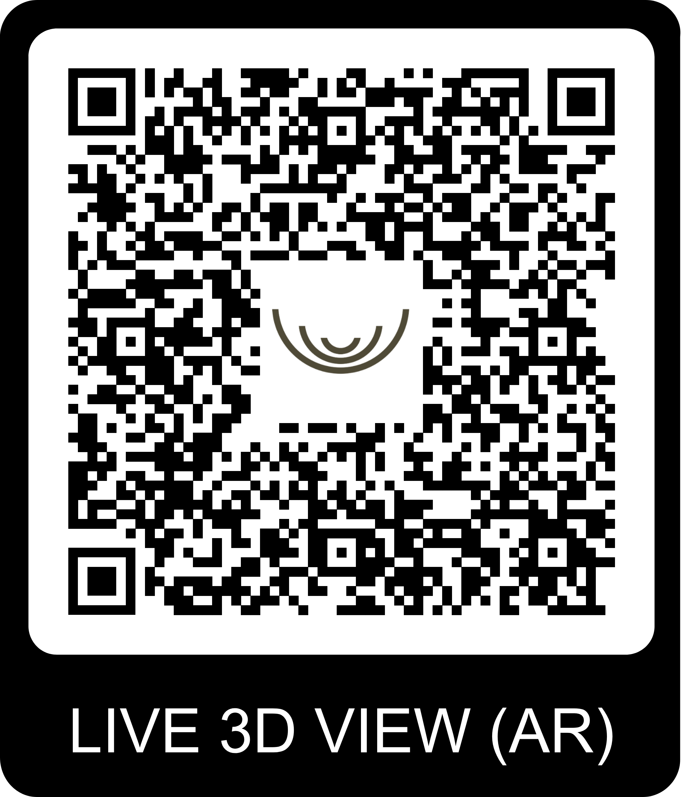 QR Code pour visite virtuelle du chalet Gardenas