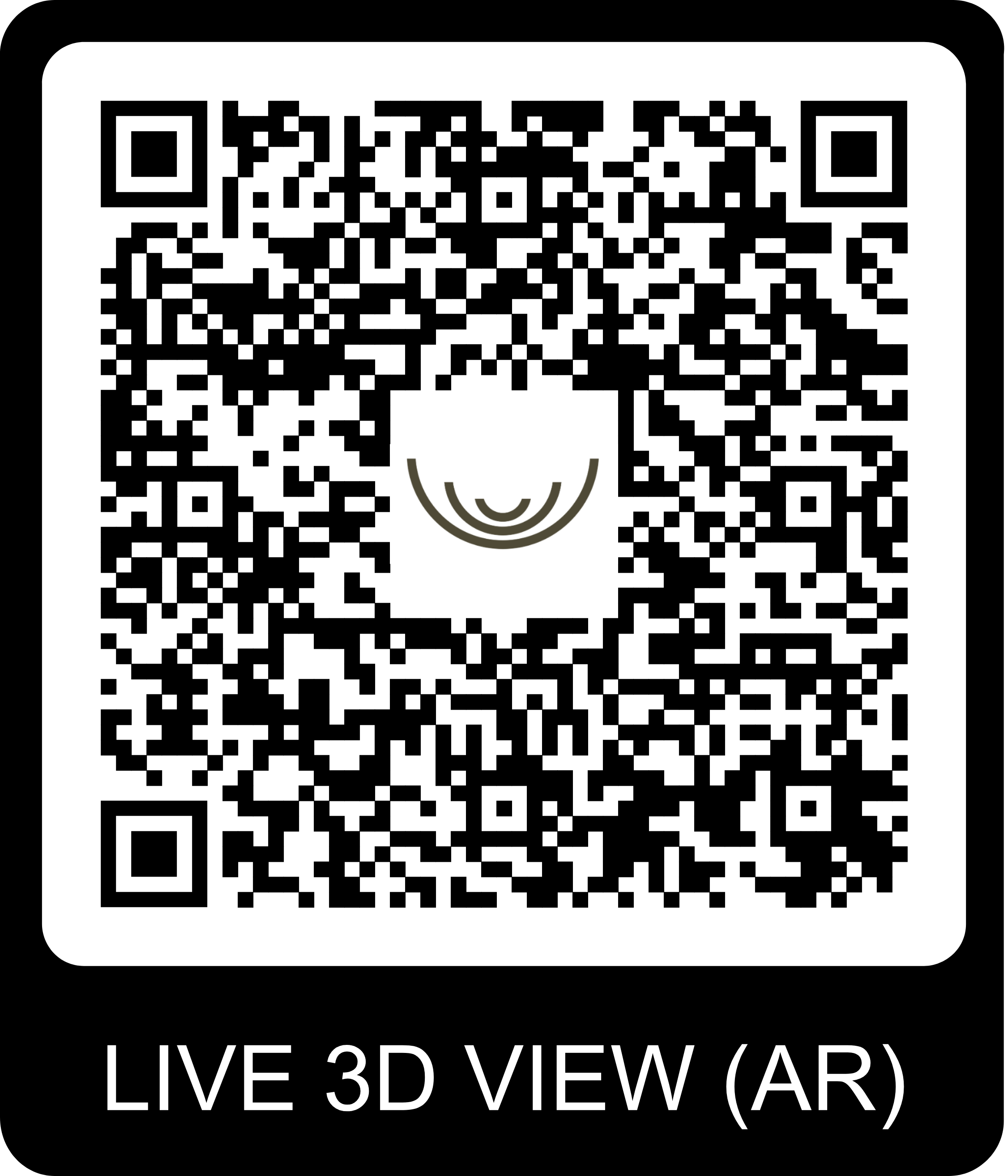 QR Code pour visite virtuelle du chalet Gardenas