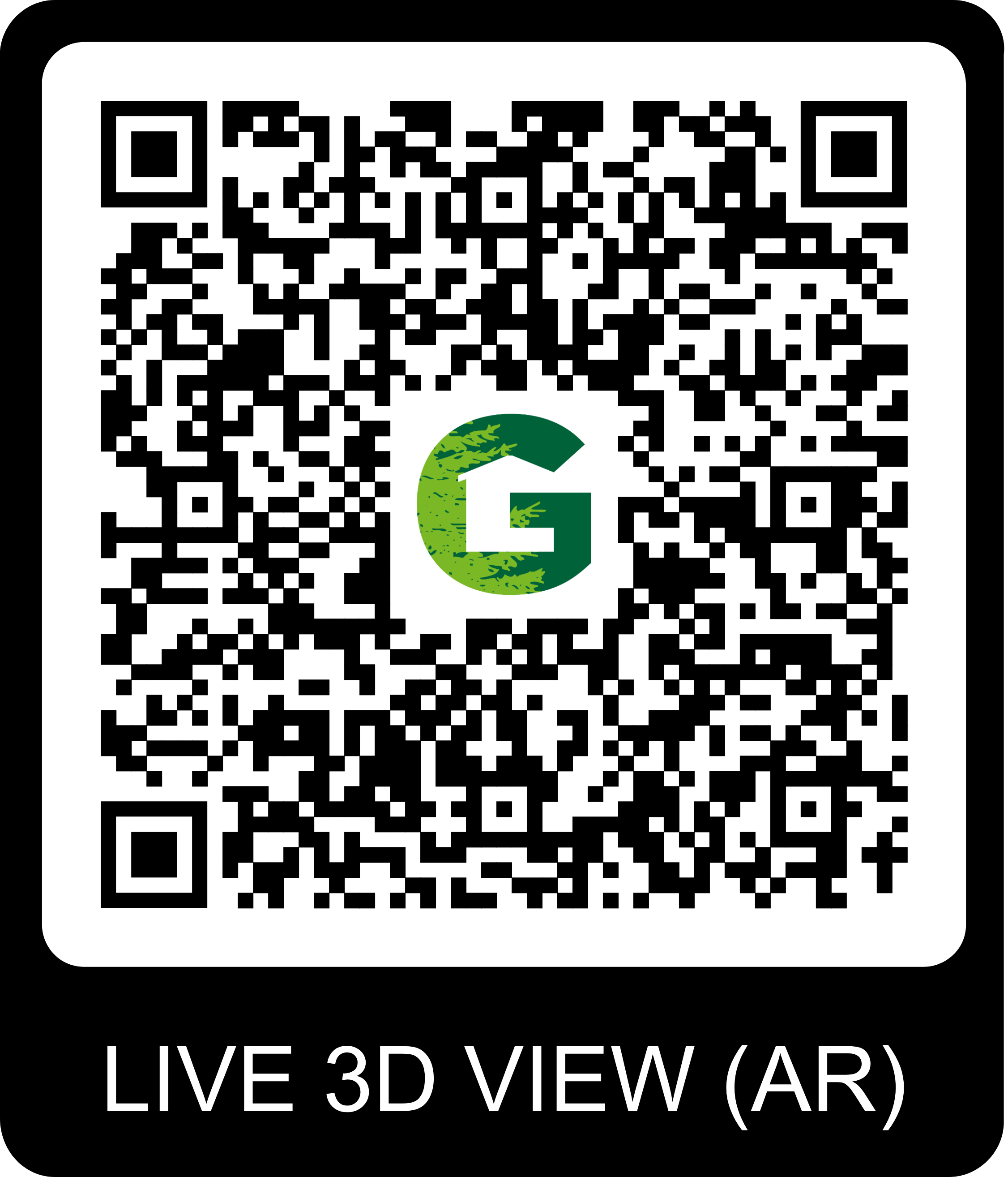 QR Code pour visite virtuelle du chalet Gardenas