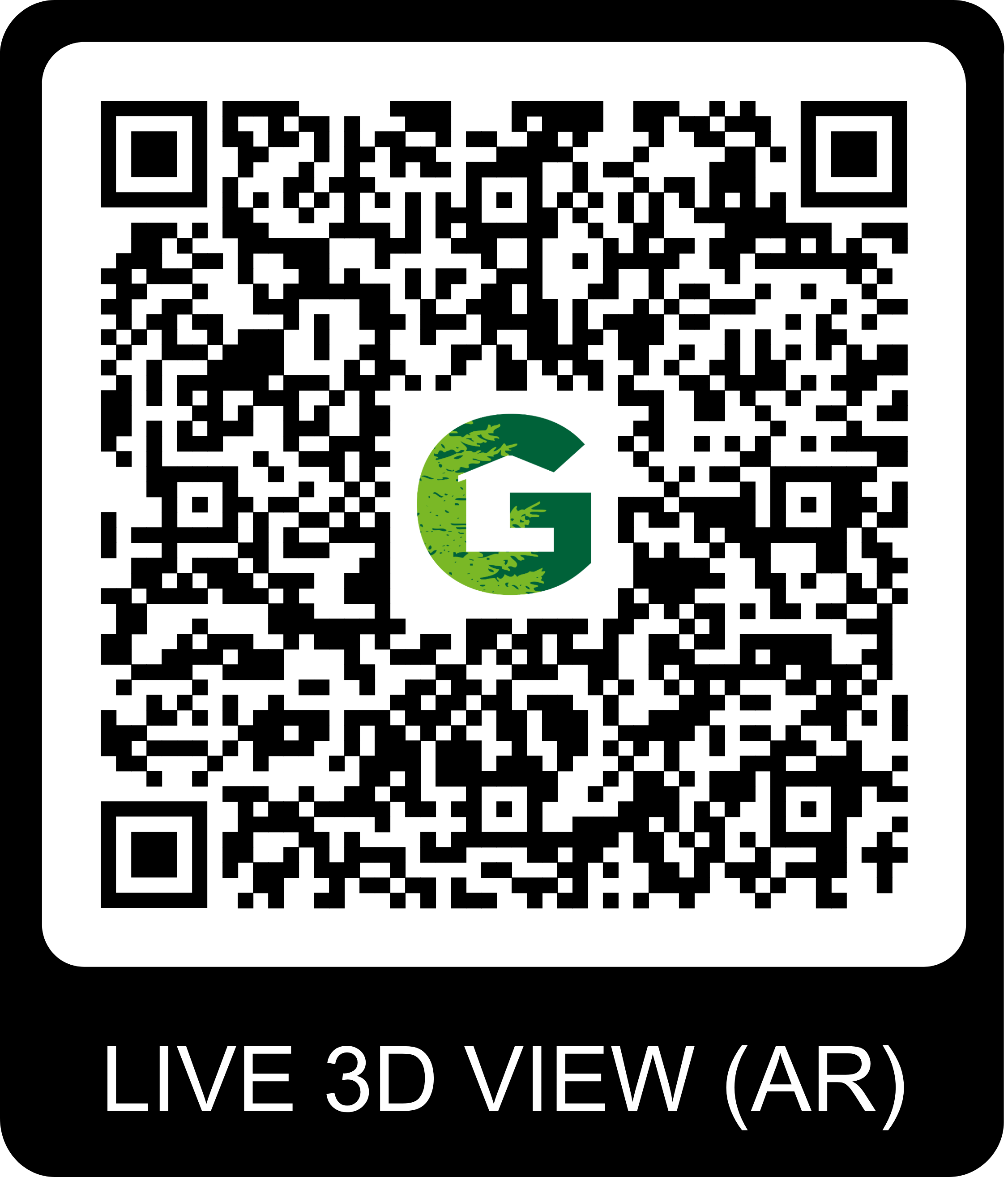 QR Code pour visite virtuelle du chalet Gardenas