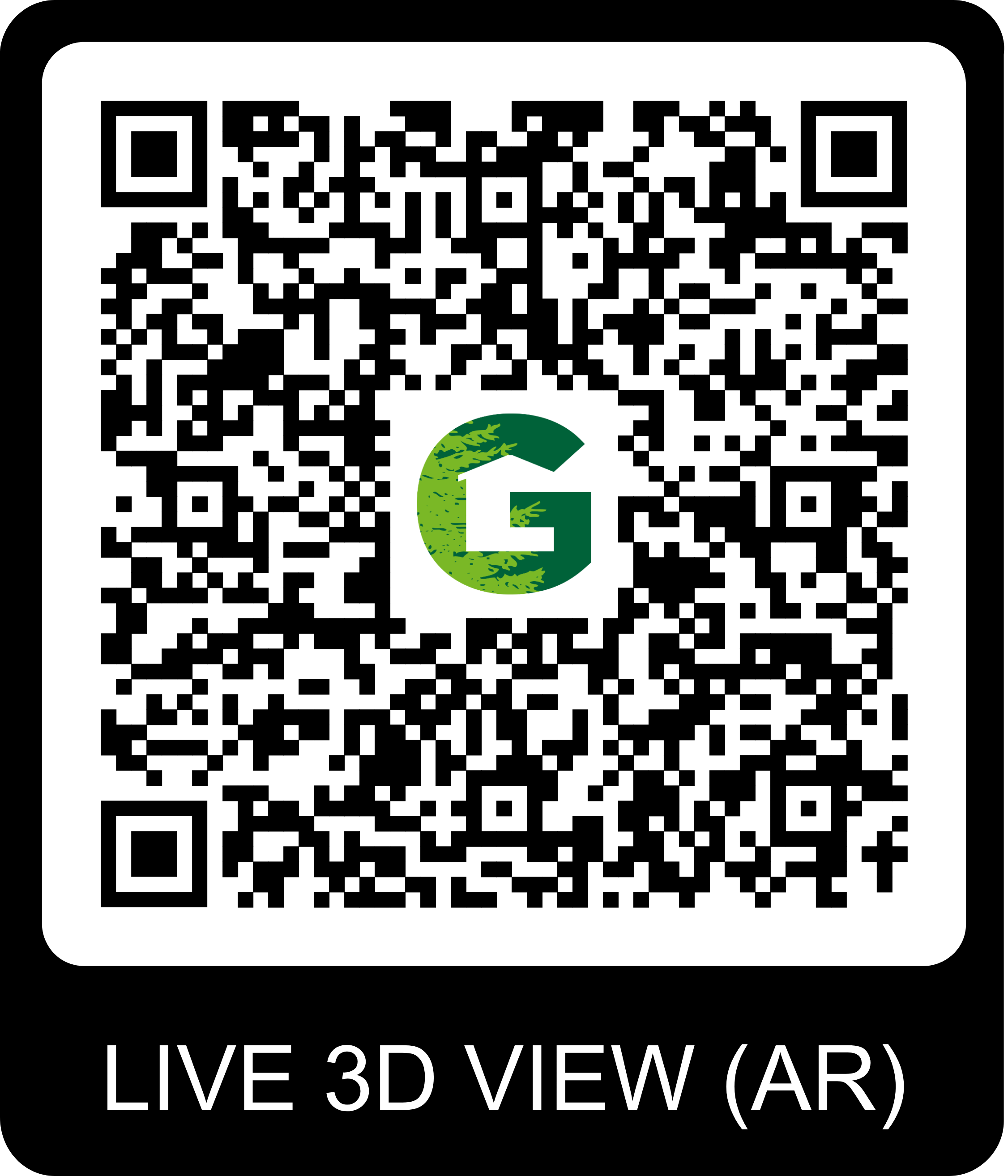 QR Code pour visite virtuelle du chalet Gardenas