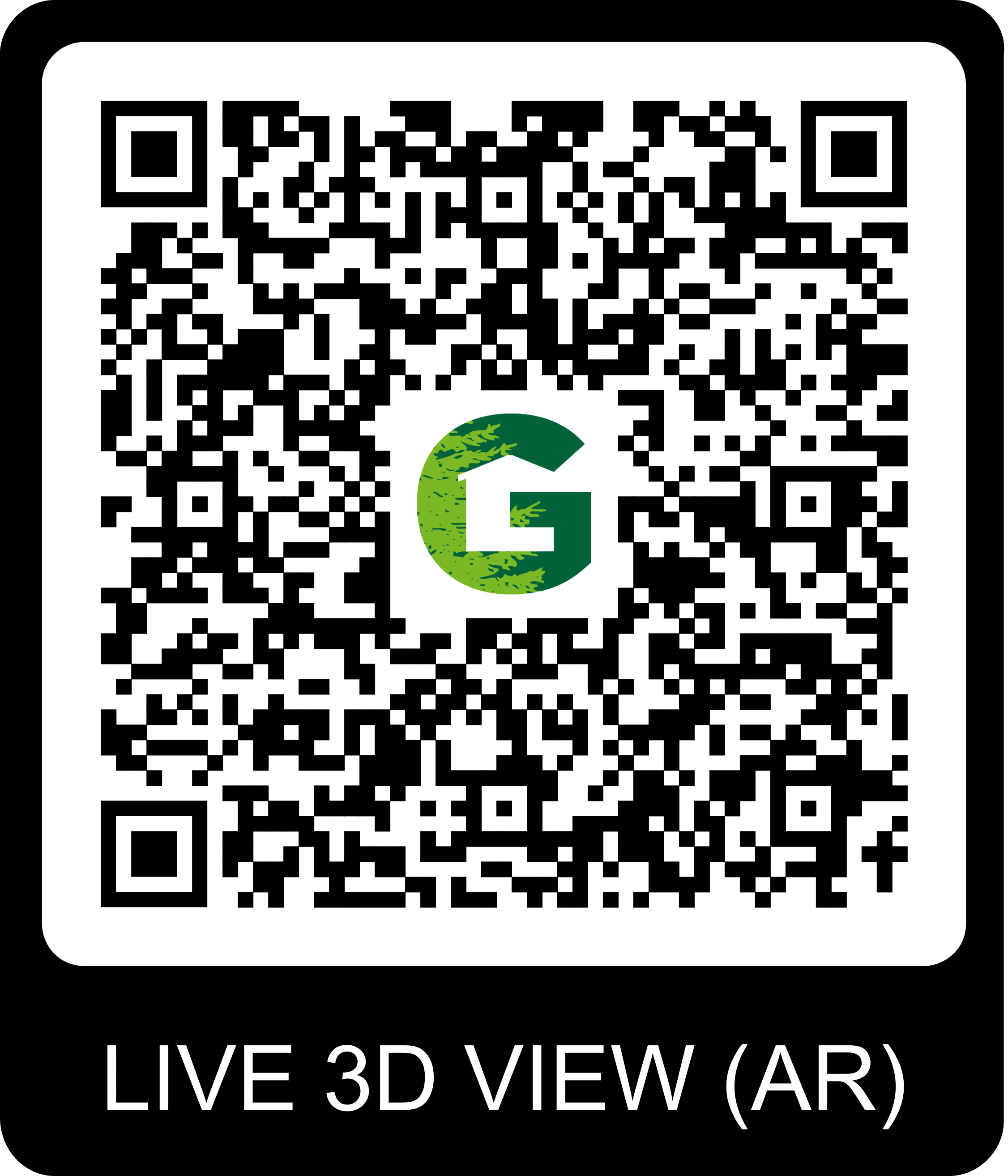 QR Code pour visite virtuelle du chalet Gardenas