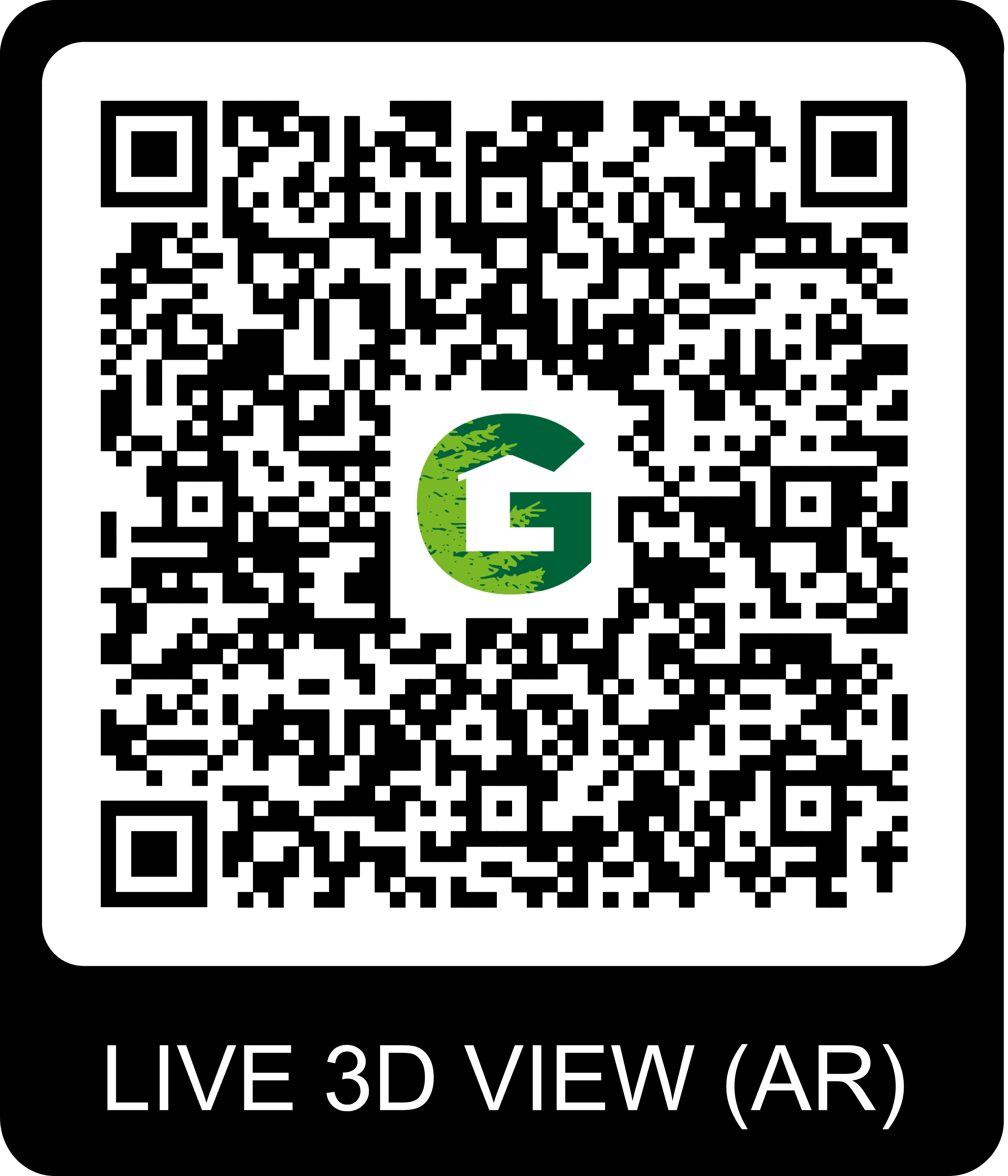 QR Code pour visite virtuelle du chalet Gardenas