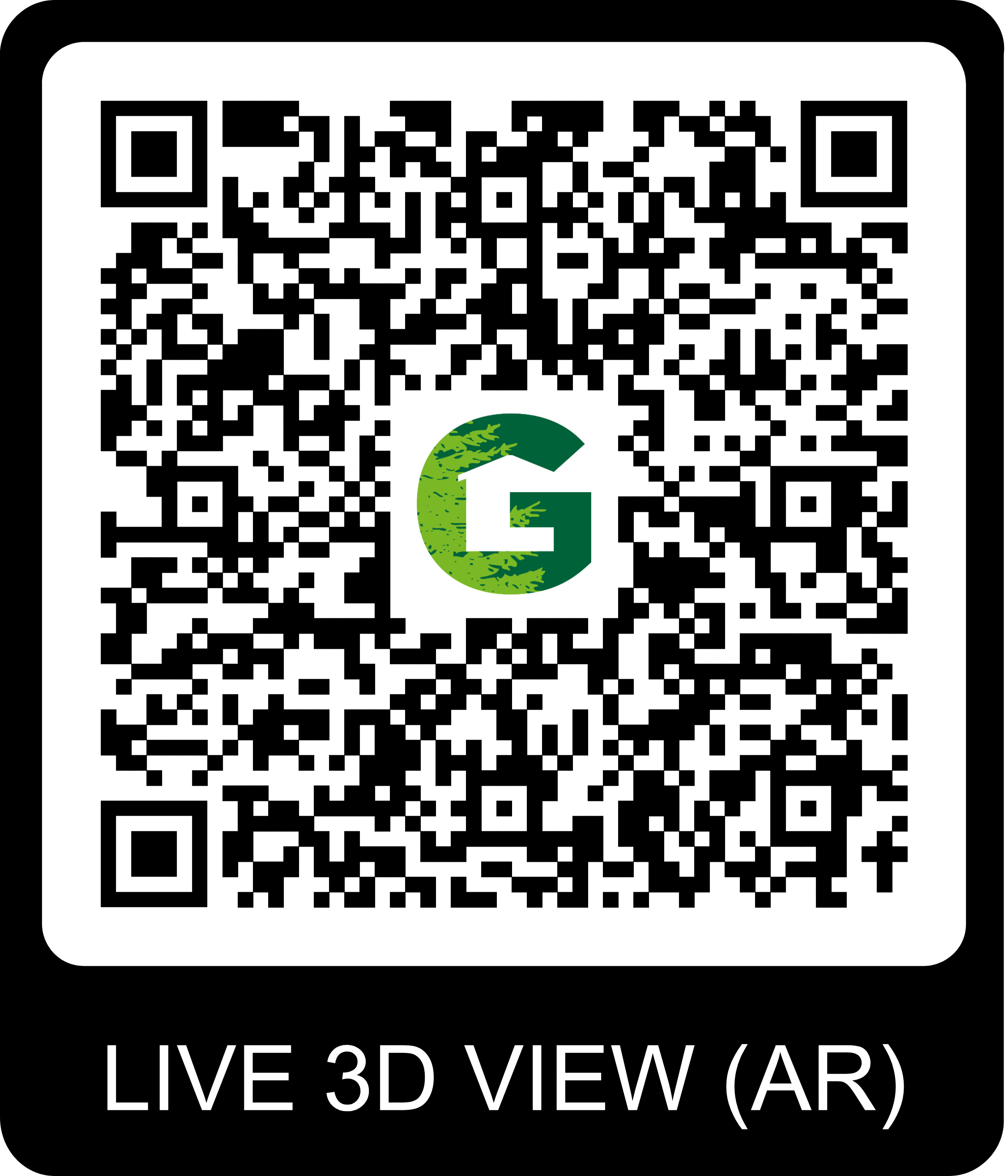 QR Code pour visite virtuelle du chalet Gardenas