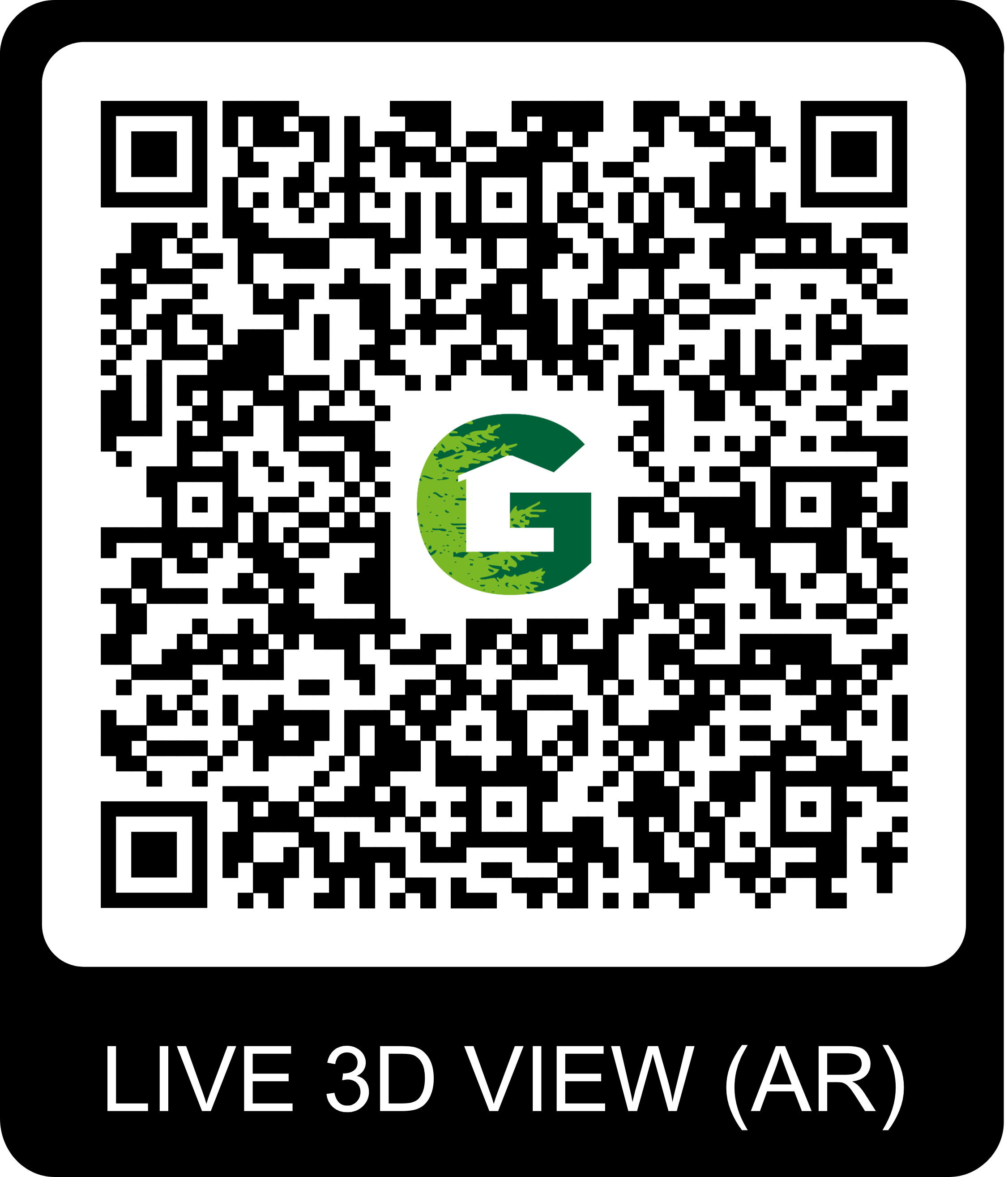 QR Code pour visite virtuelle du chalet Gardenas