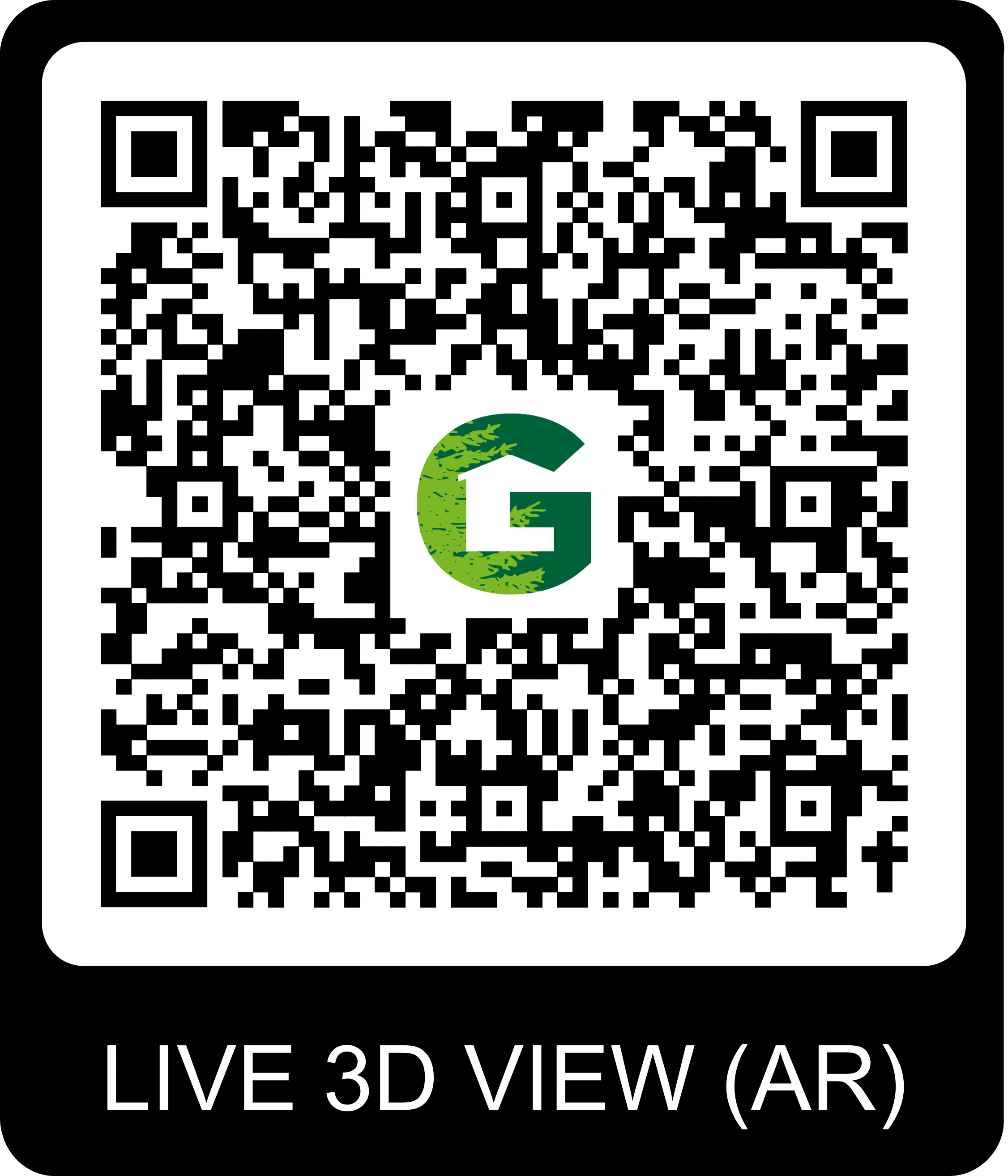 QR Code pour visite virtuelle du chalet Gardenas