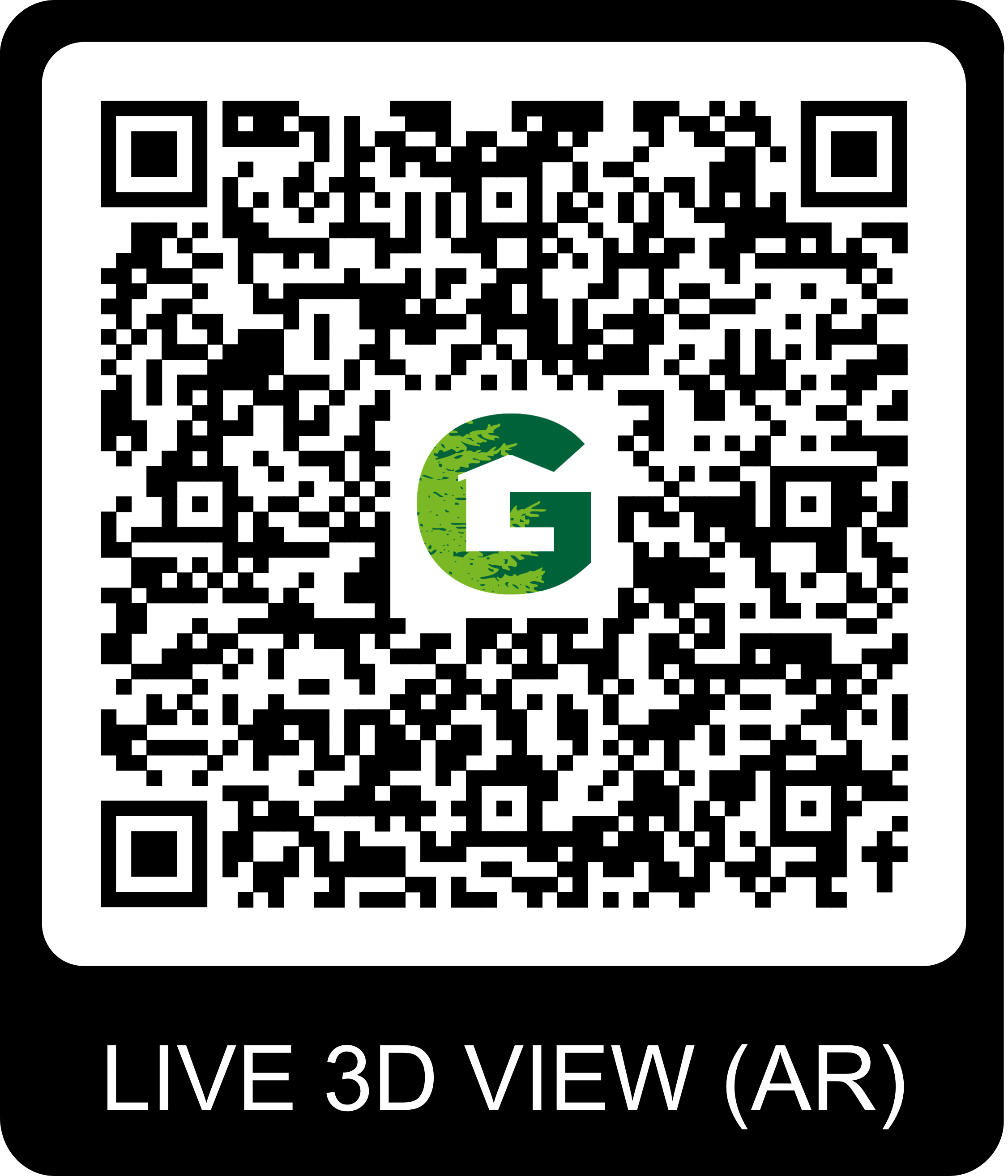 QR Code pour visite virtuelle du chalet Gardenas