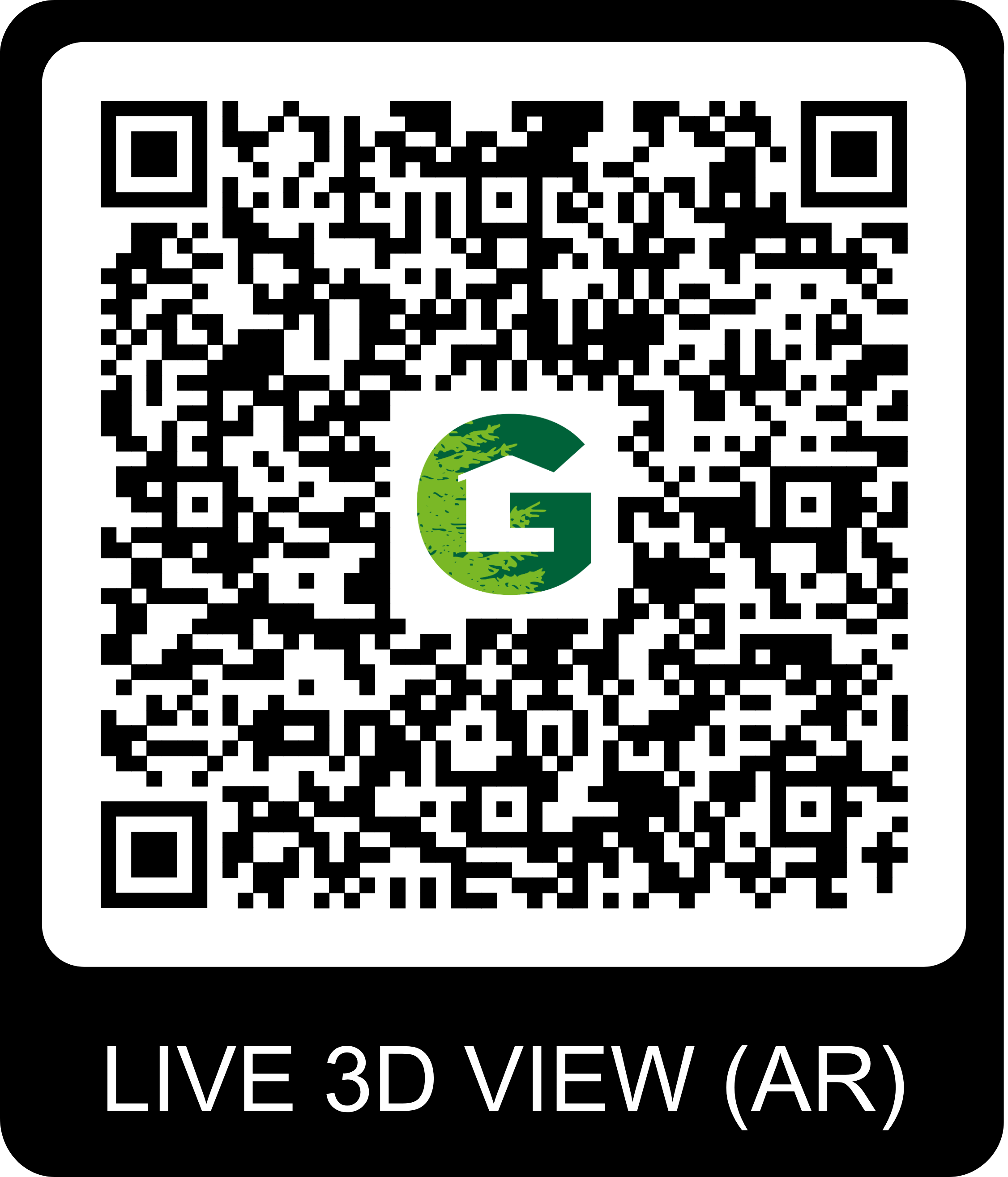 QR Code pour visite virtuelle du chalet Gardenas