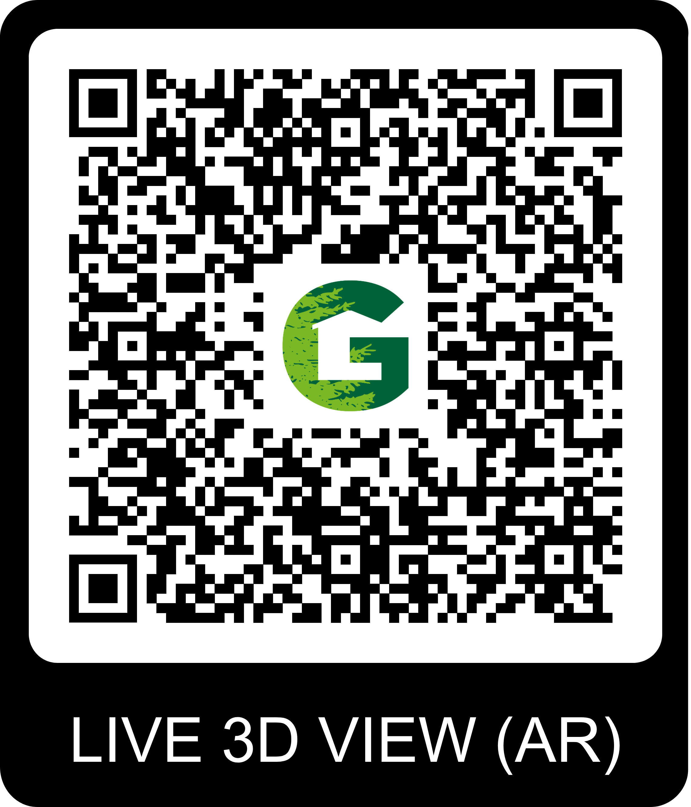 QR Code pour visite virtuelle du chalet Gardenas