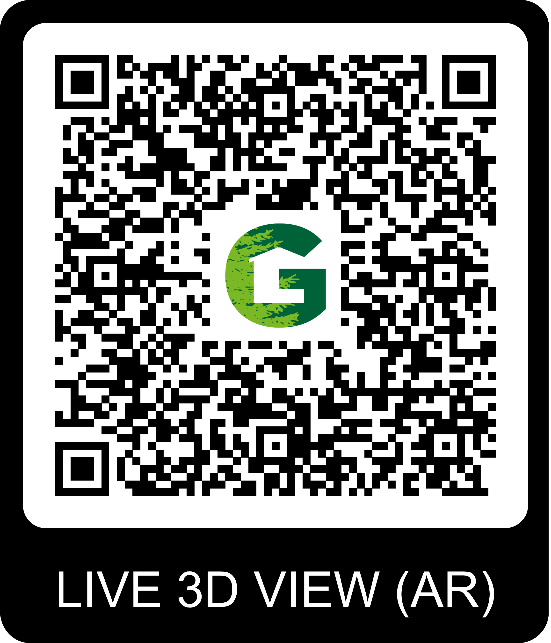 QR Code pour visite virtuelle du chalet Gardenas